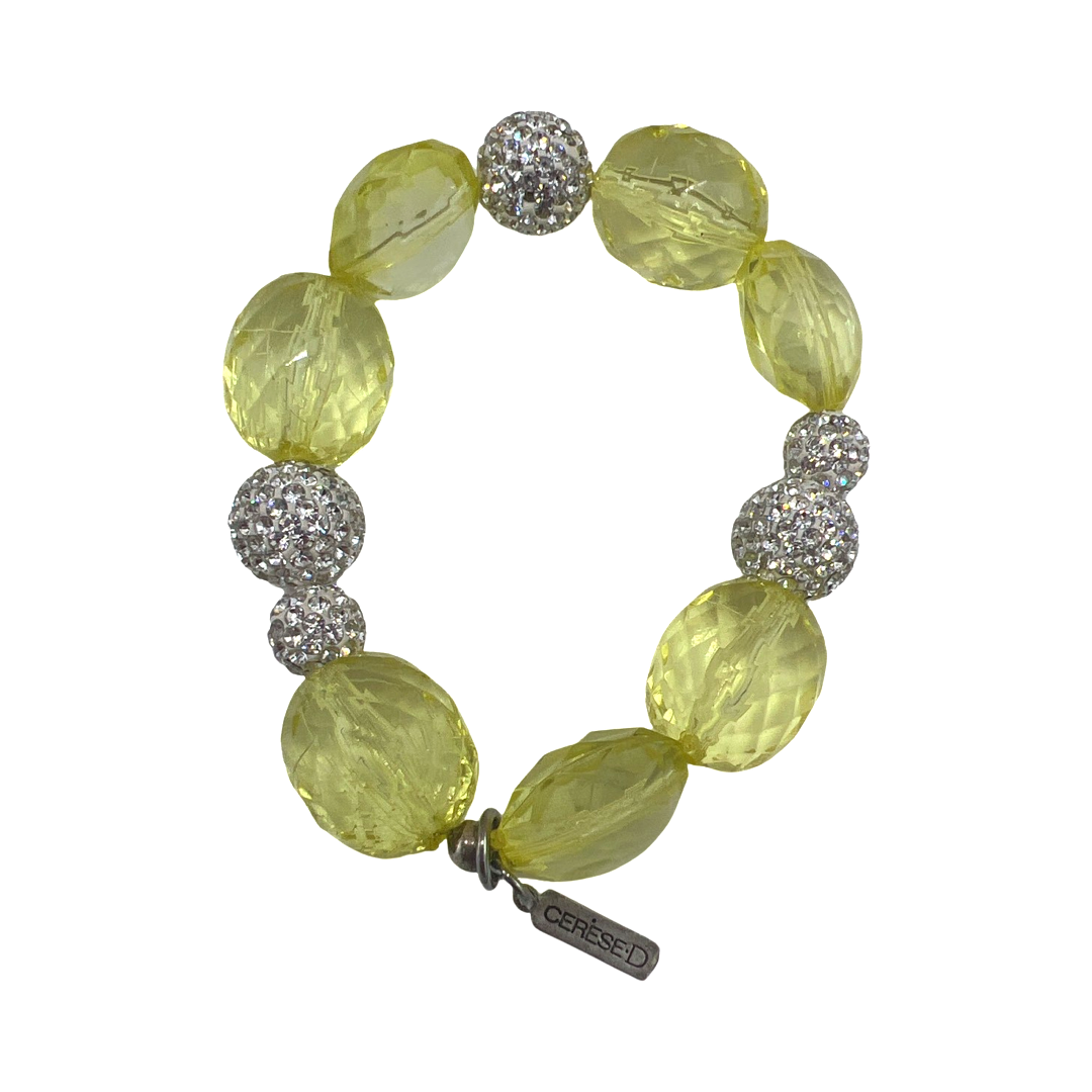 Yellow Bridget Resaca Bracelet Bracelets Cerese D, Inc. Silver
