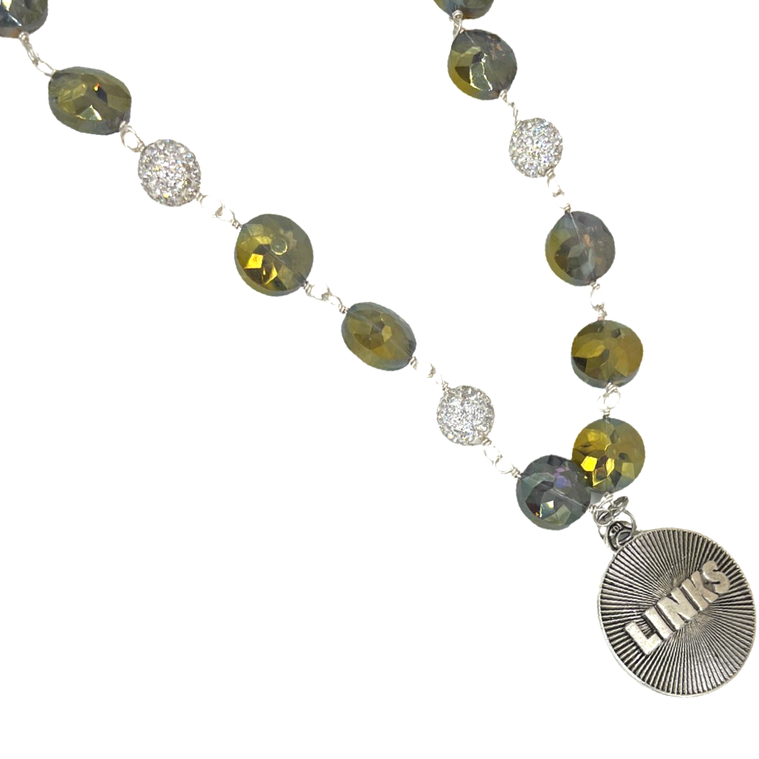 Links Flor Lite Necklace LINKS Necklaces Cerese D, Inc. Silver