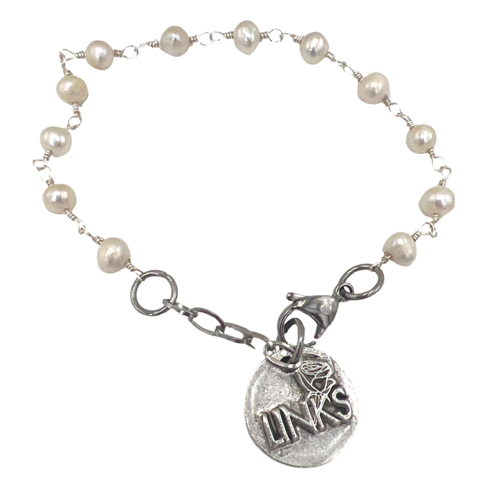 Links Segovia Pearl Bracelet LINKS Bracelets Cerese D, Inc. Silver  
