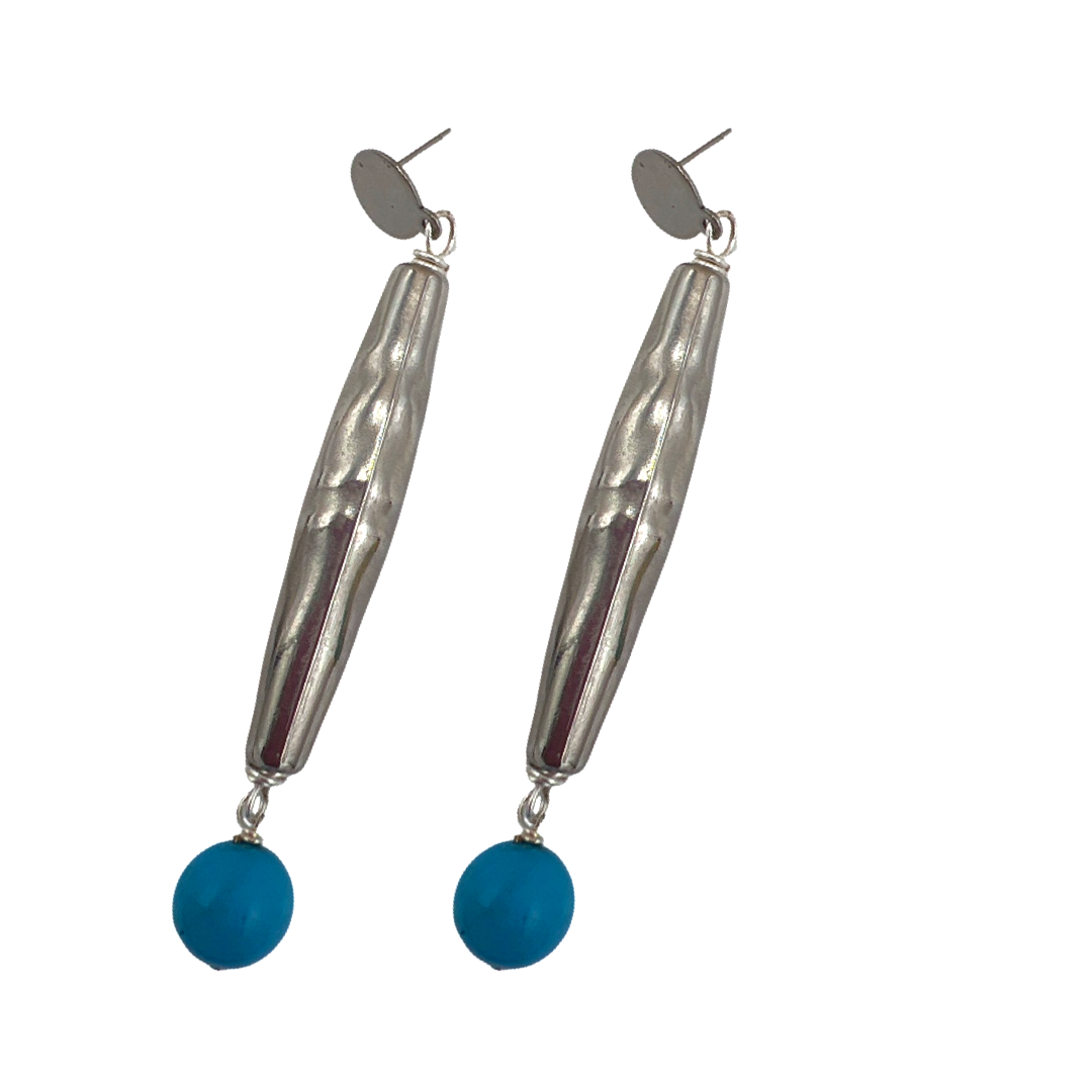 Angelina Turquoise Lake Earring Earrings Cerese D, Inc.