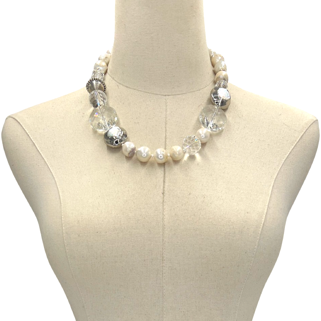 Clear Fresh Stream Necklace Necklaces Cerese D, Inc.