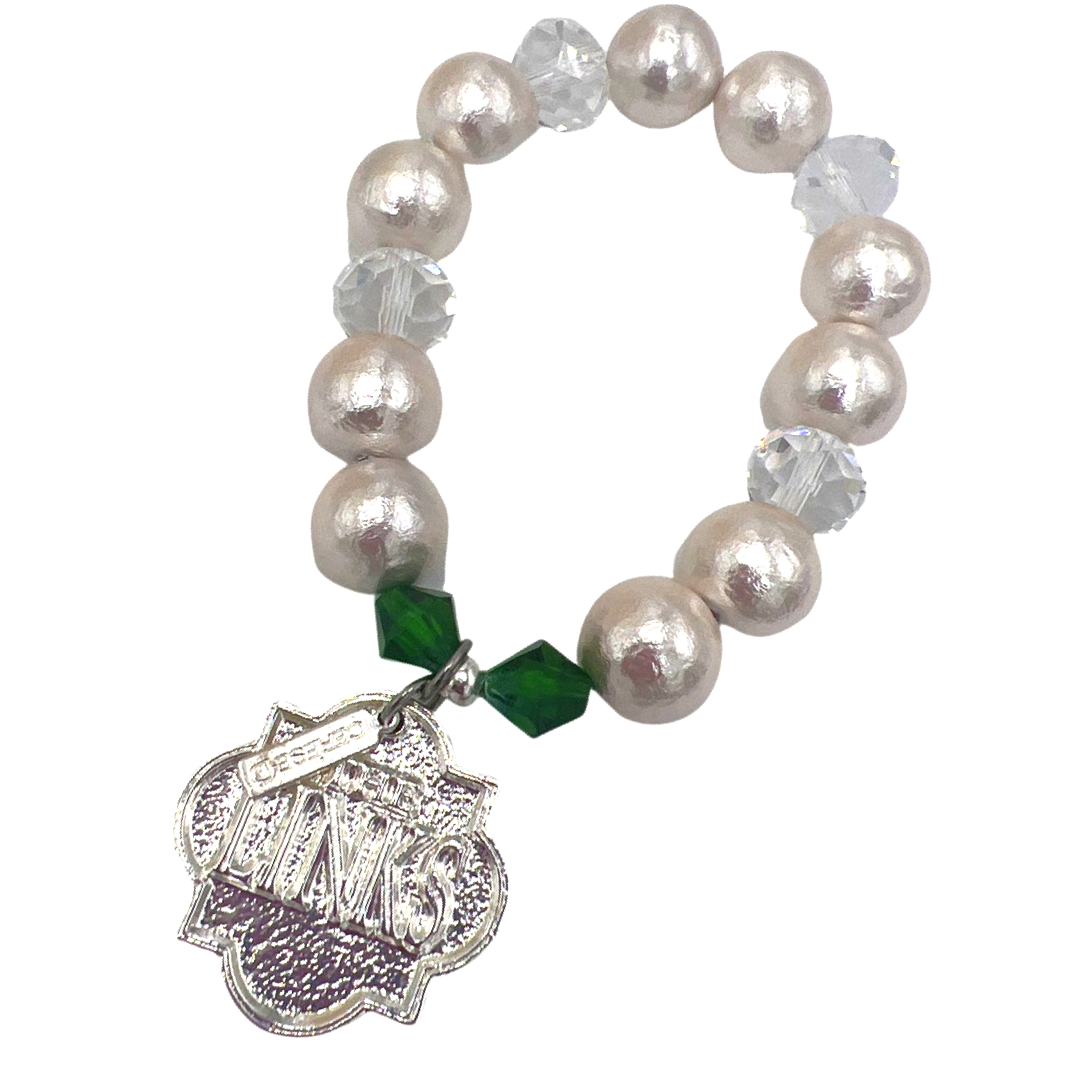 Links Grasp Cotton Bracelet LINKS Bracelets Cerese D, Inc. Silver