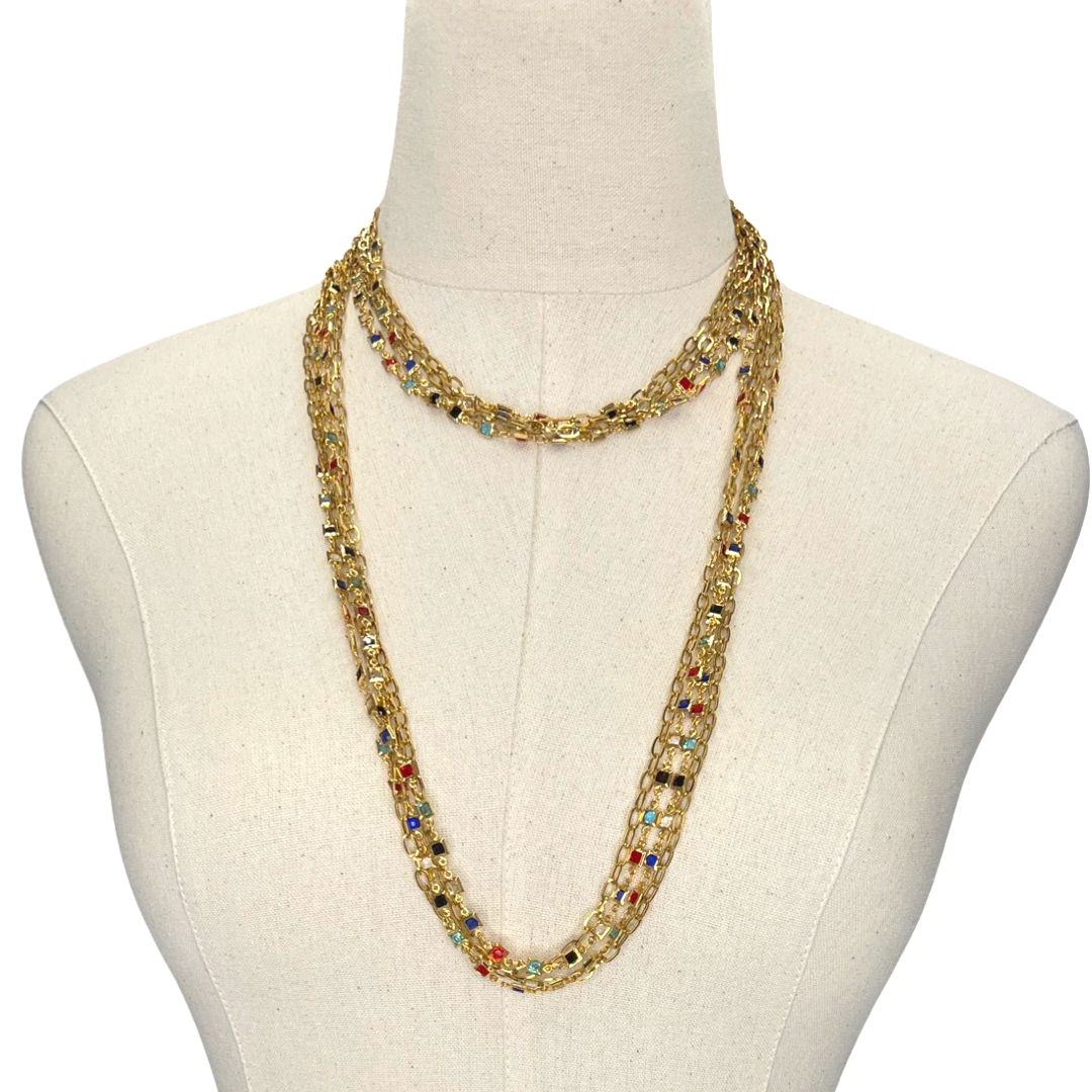 Colorful Leah Necklace Necklaces Cerese D, Inc.