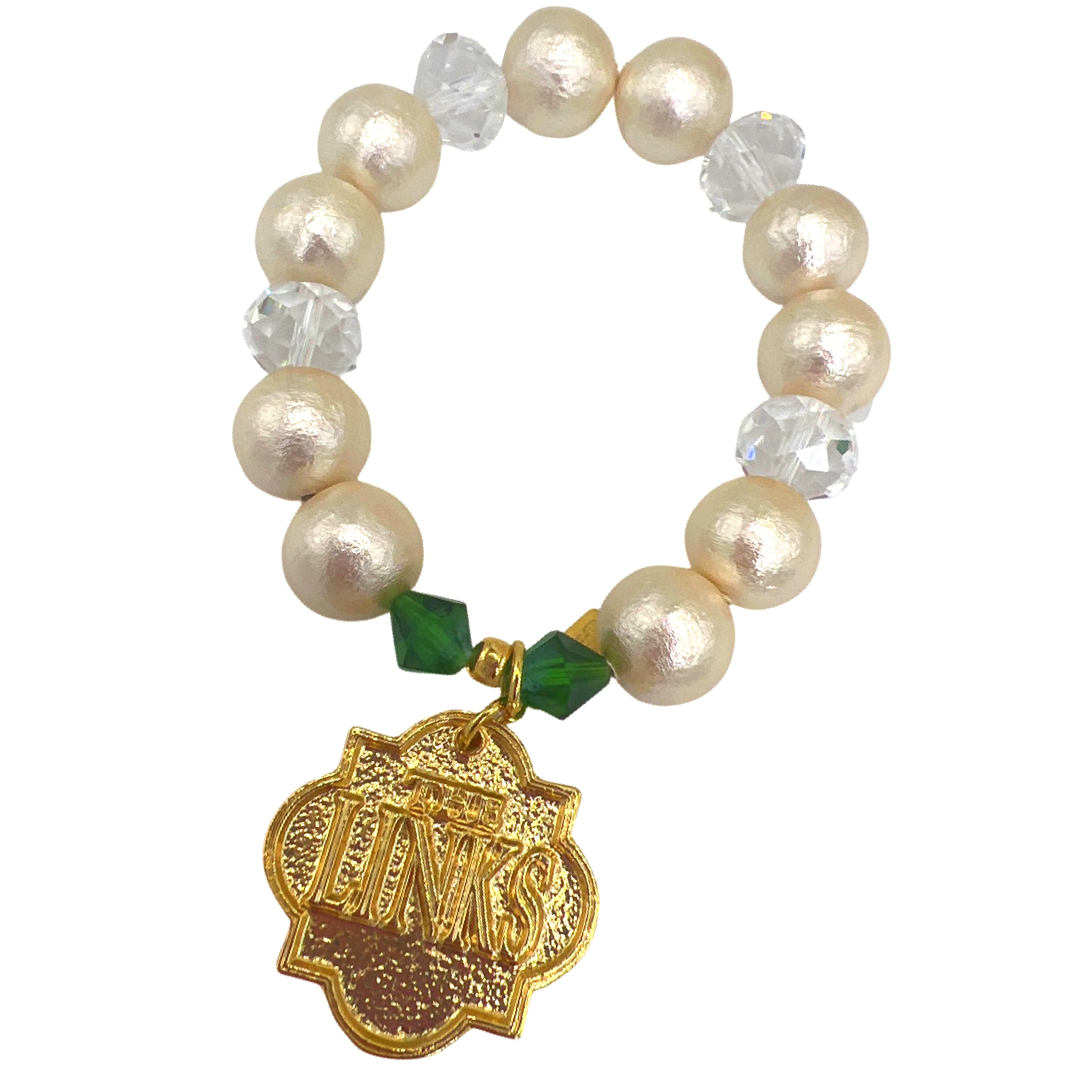 Links Grasp Cotton Bracelet LINKS Bracelets Cerese D, Inc. Gold