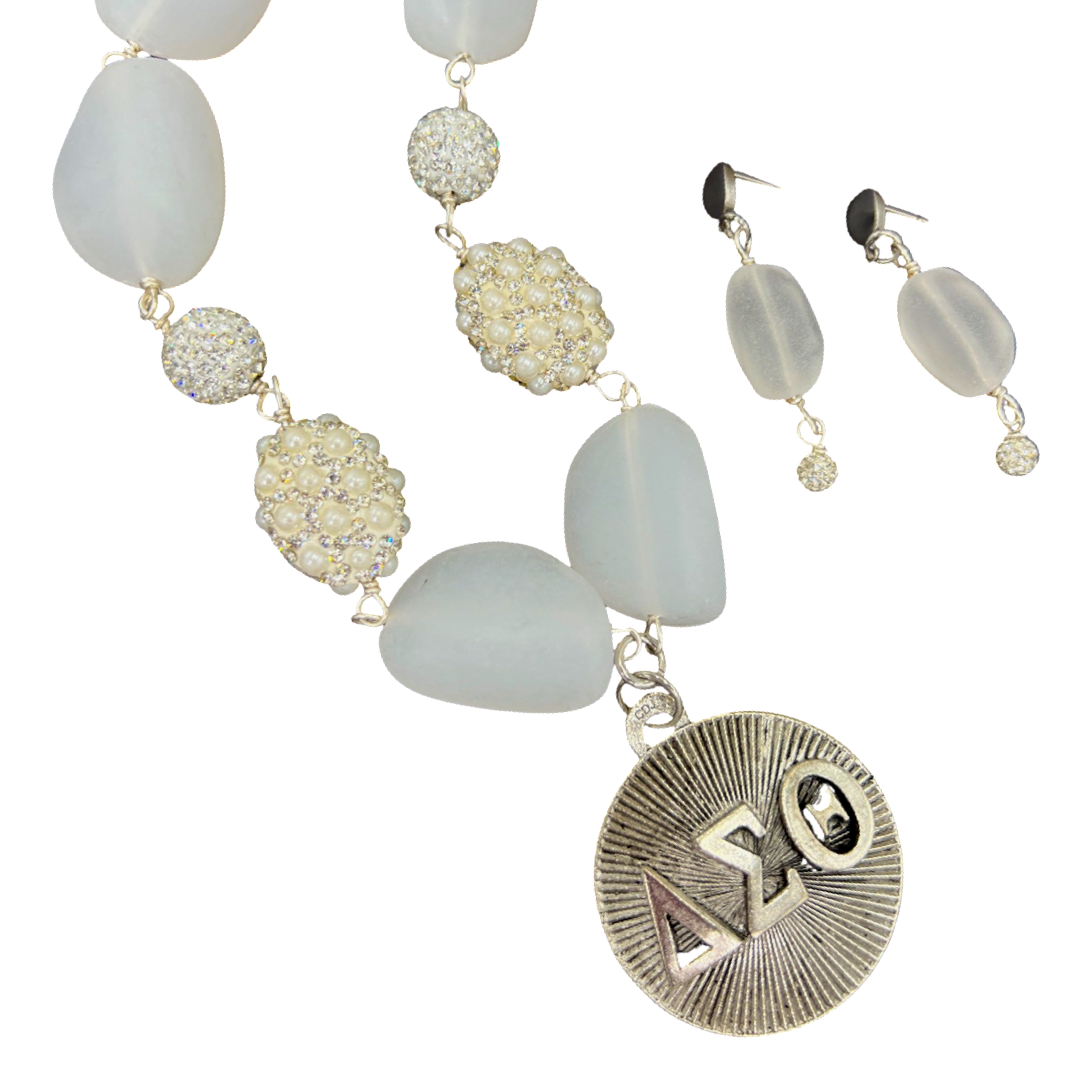 Delta Puff Necklace DELTA Necklaces Cerese D, Inc.
