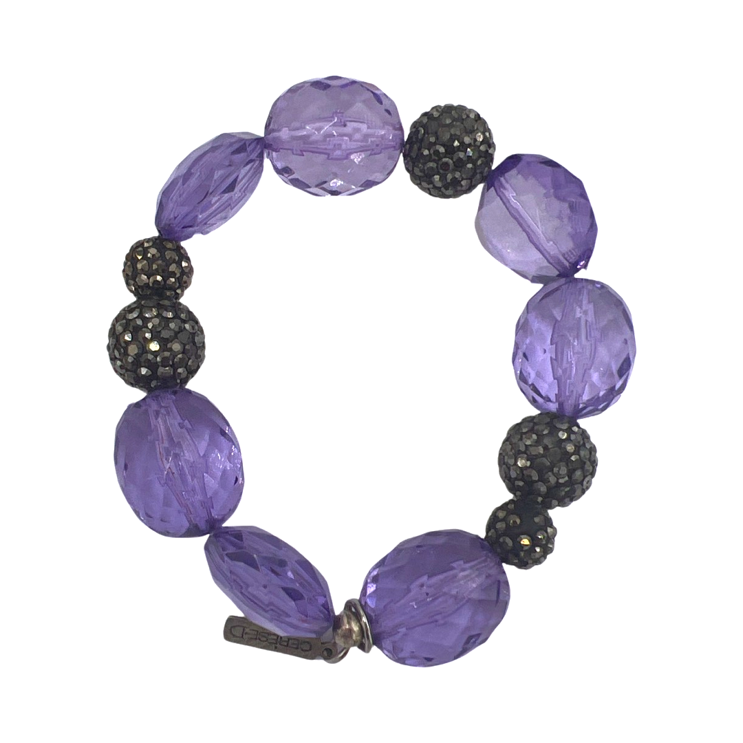 Violet Antoinette Tyler Bracelet Bracelets Cerese D, Inc. Jet