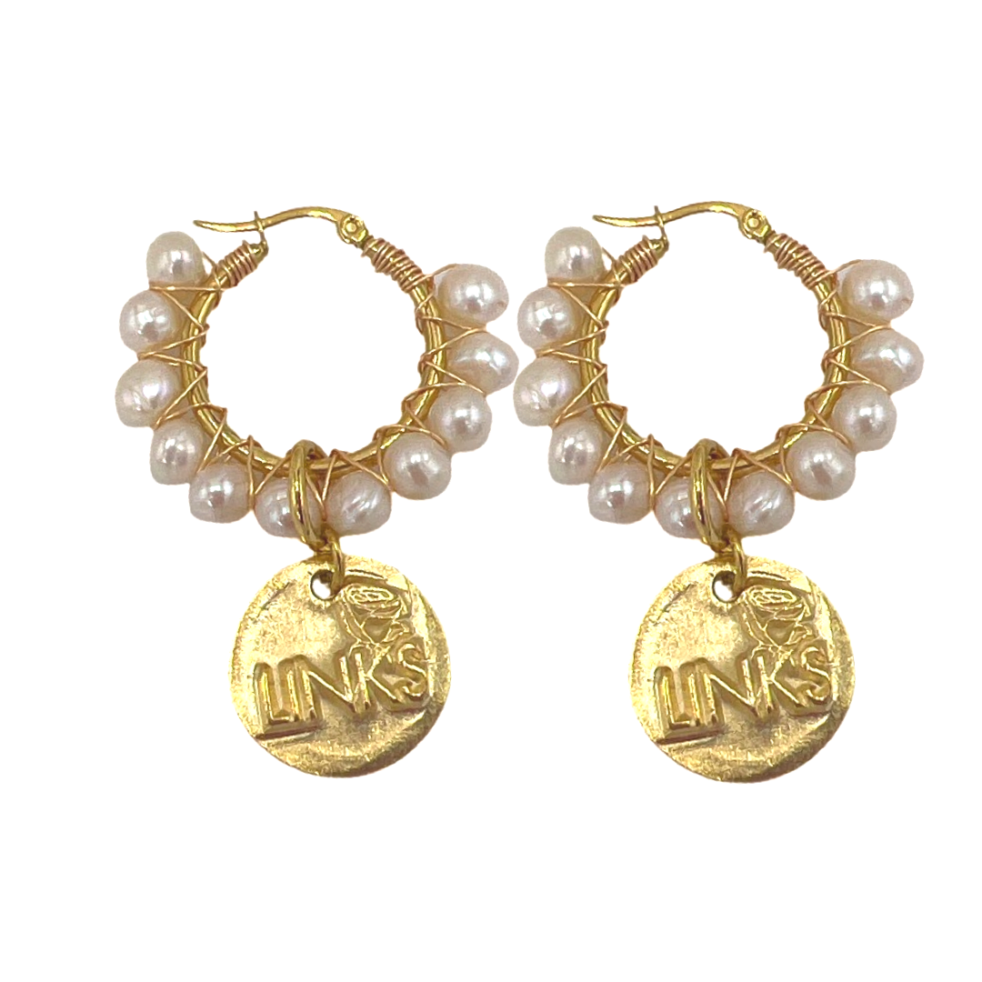 Links Connection Earrings LINKS Earrings Cerese D, Inc. Gold