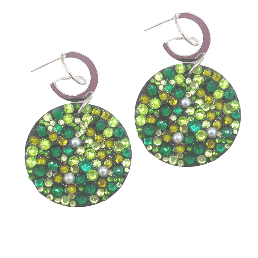 Flash Greenly Earring Earrings Cerese D, Inc. Silver