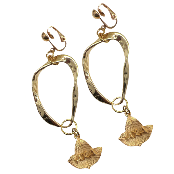 Clip-On For Orgs. Hoop Earrings Earrings Cerese D, Inc. Option A - AKA Gold