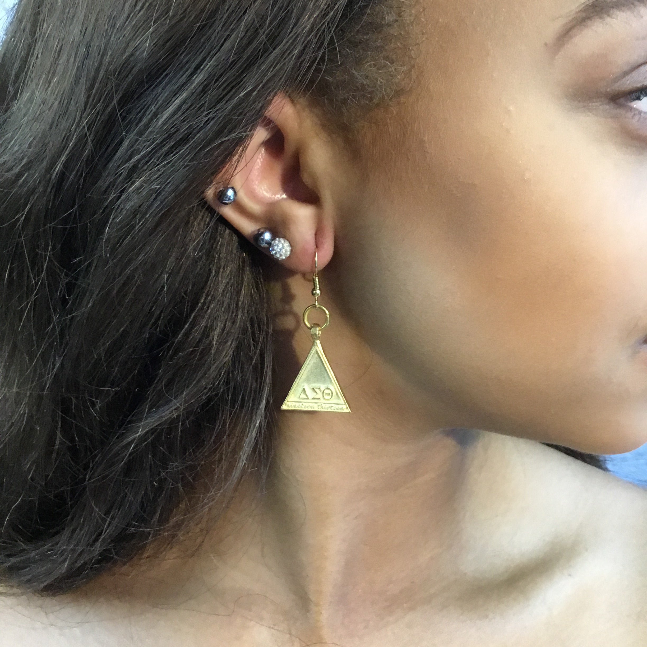 Delta Pyramid Earrings Delta Earrings Cerese D, Inc.