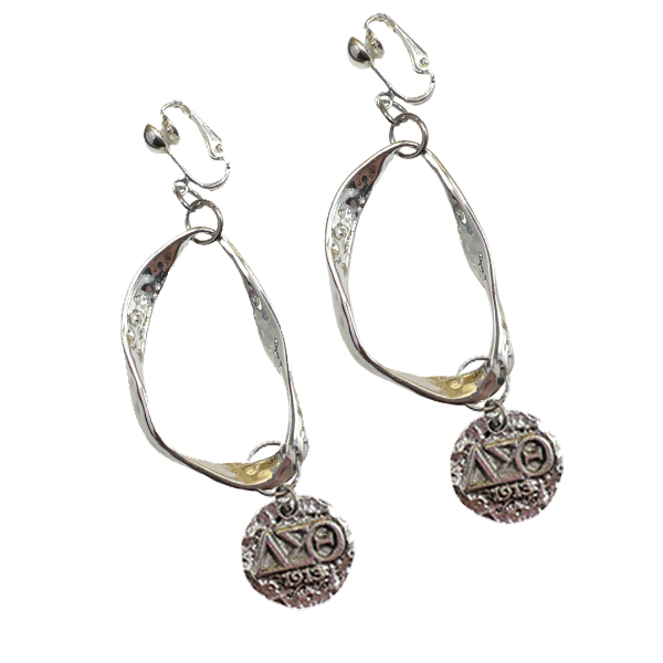 Clip-On For Orgs. Hoop Earrings Earrings Cerese D, Inc. Option B - DST Silver