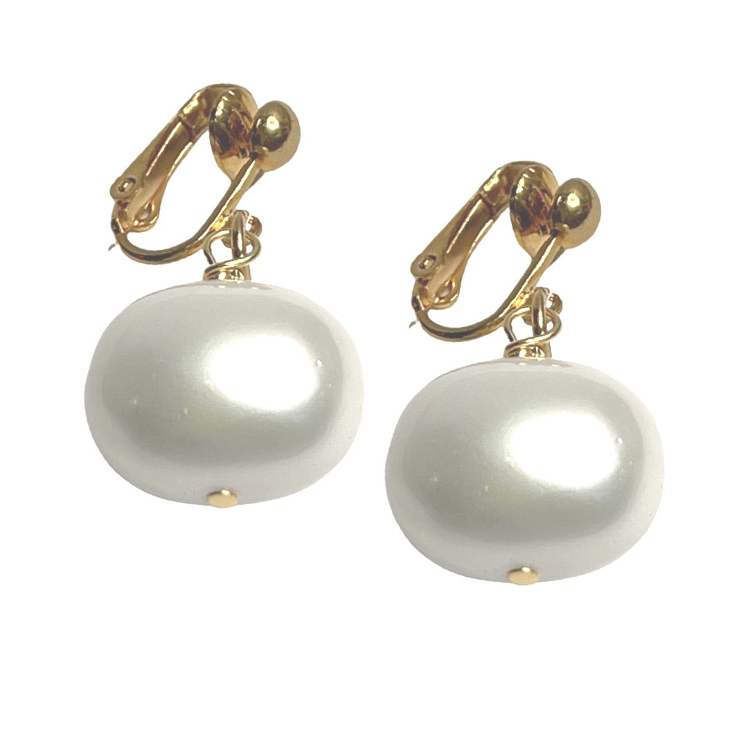 Classic Coordination Earrings Earrings Cerese D Jewelry Gold Clip On