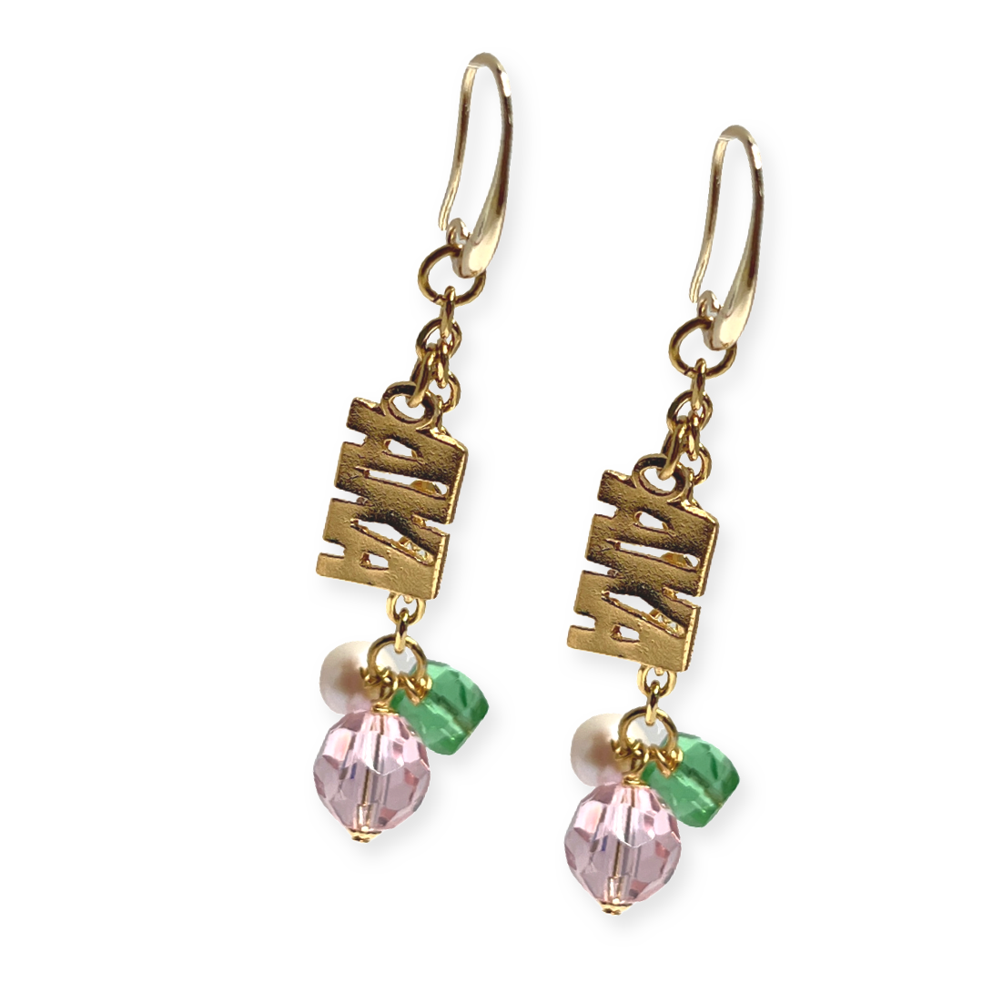 AKA Line Earring AKA Earrings Cerese D, Inc. Gold