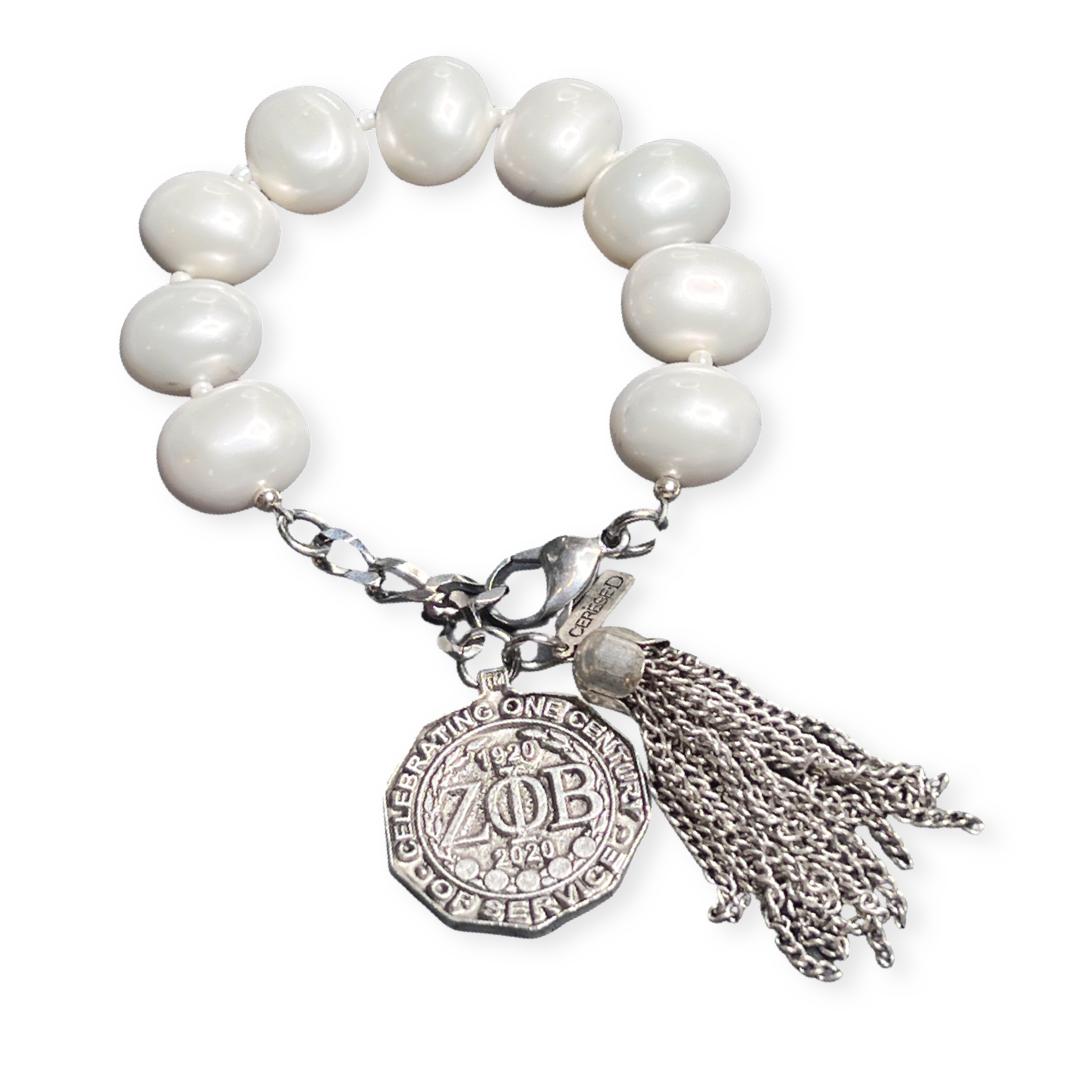 Zeta Classic Pearl Bracelet Zeta Bracelet Cerese D Jewelry Centennial