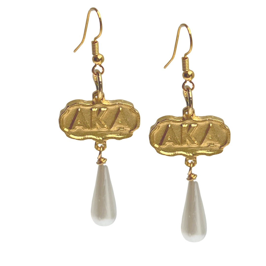 AKA Pearl Strong Earring AKA Earrings Cerese D, Inc. Gold
