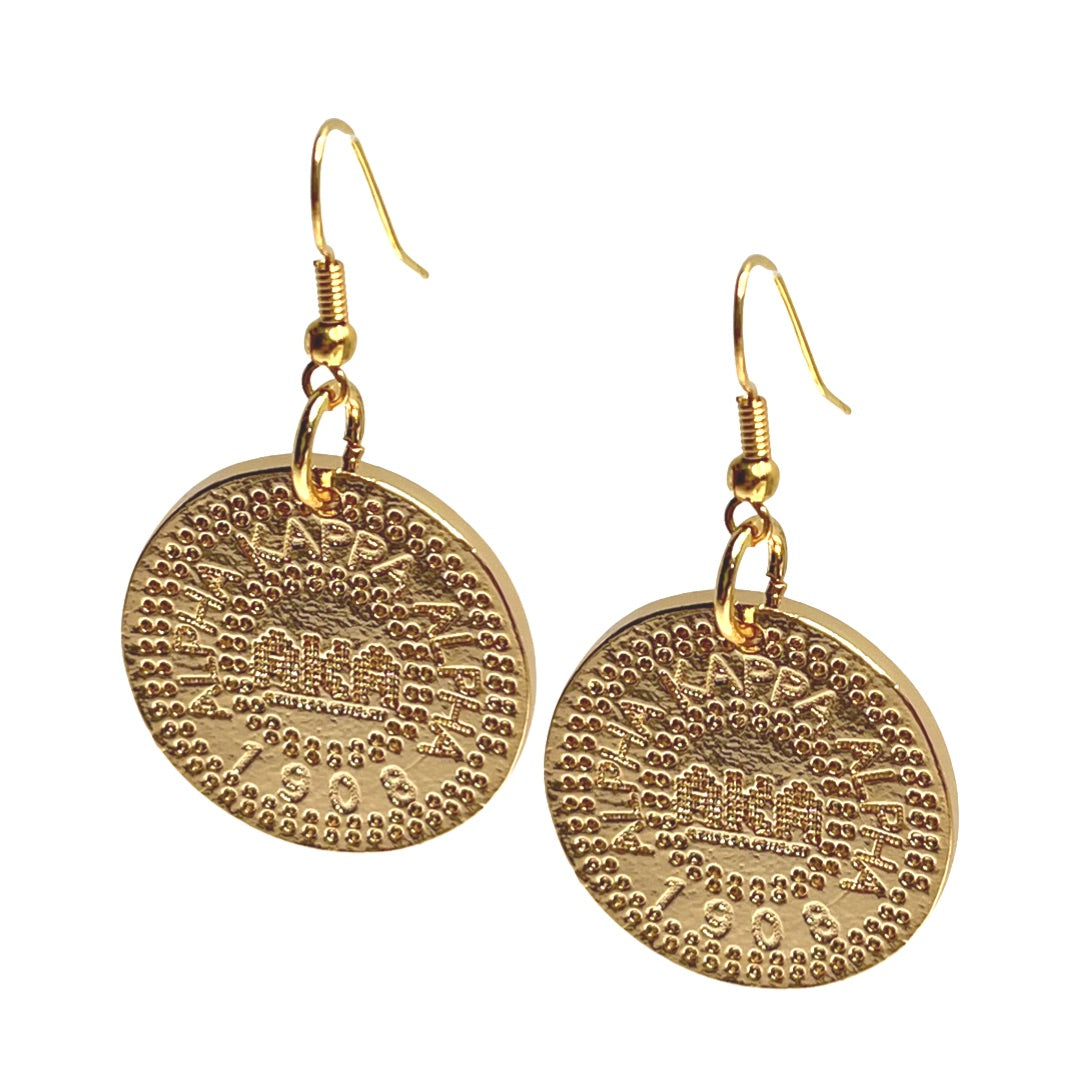 AKA Modern Earring AKA Earrings Cerese D Jewelry Gold Pierced