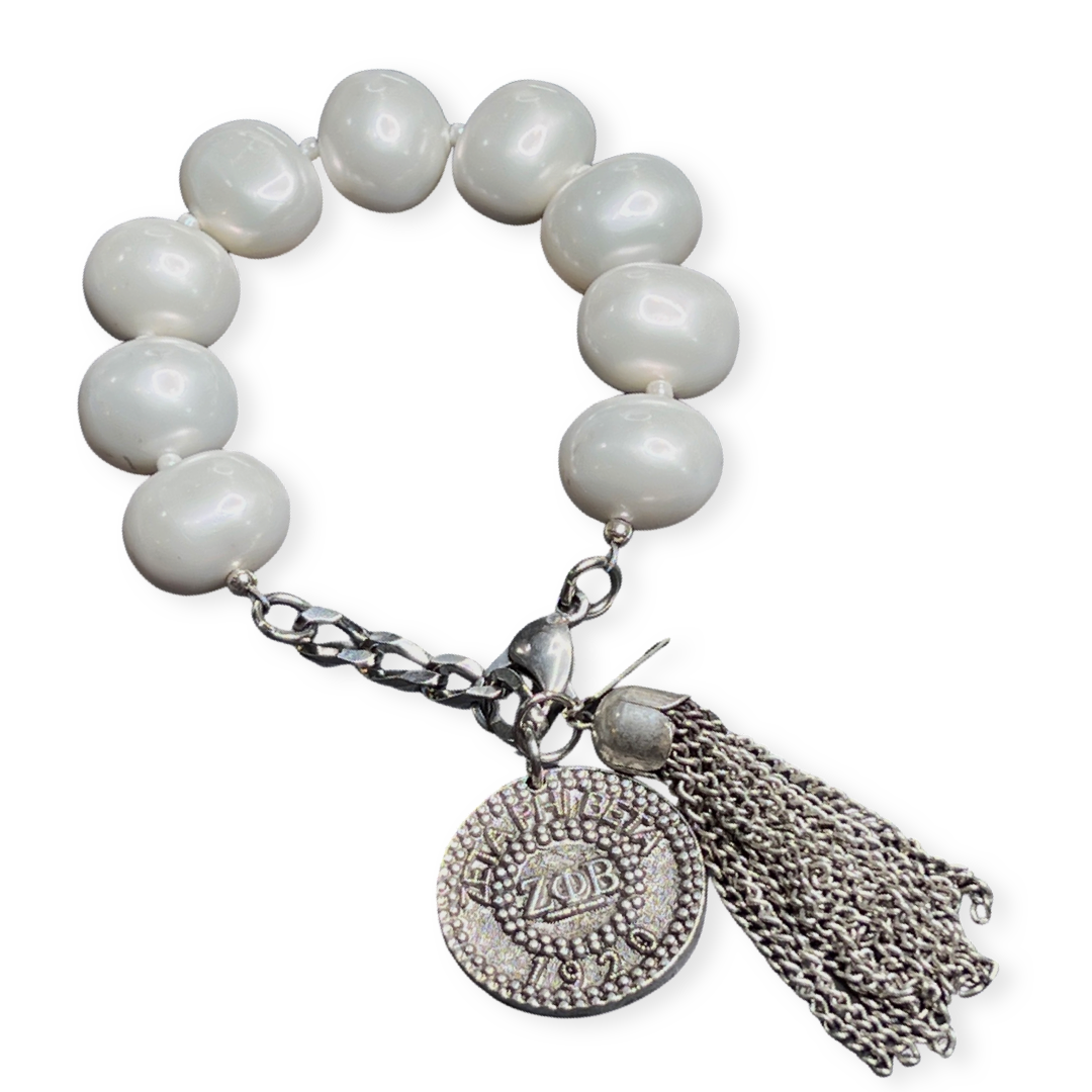 Zeta Classic Pearl Bracelet Zeta Bracelet Cerese D Jewelry Modern