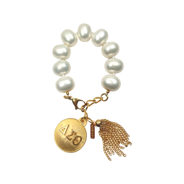 Delta Classic Pearl Bracelet DELTA Bracelets Cerese D Jewelry Gold Radiant