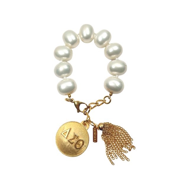 Delta Classic Pearl Bracelet DELTA Bracelets Cerese D Jewelry Gold Radiant 