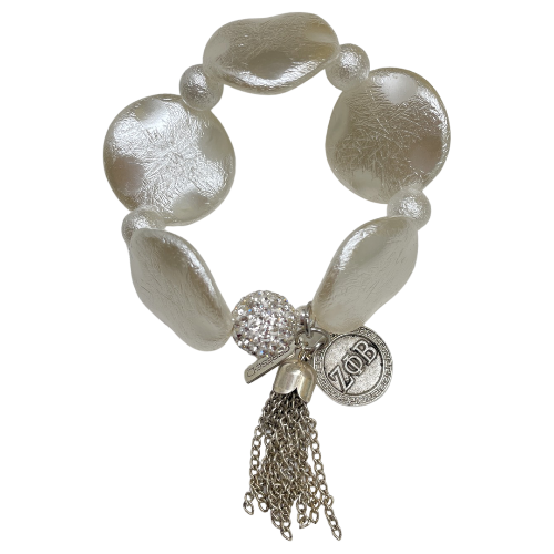 Dove Life Acrylic Stretch Bracelet Zeta OTZ Cerese D, Inc. Option A - Zeta Greek Average 7"-7.5"