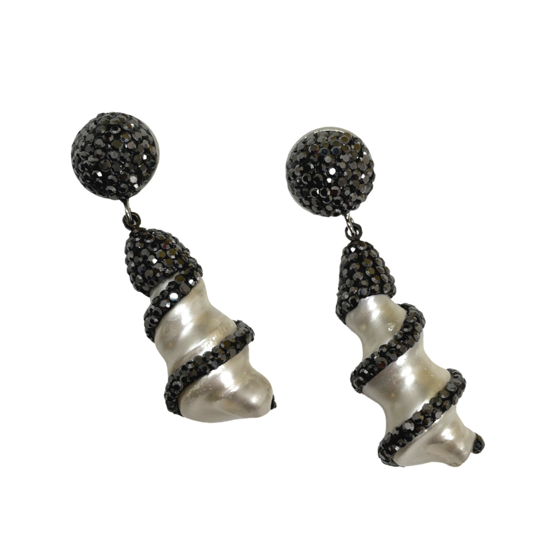 Gunmetal Calamity Earrings Earrings Cerese D, Inc.