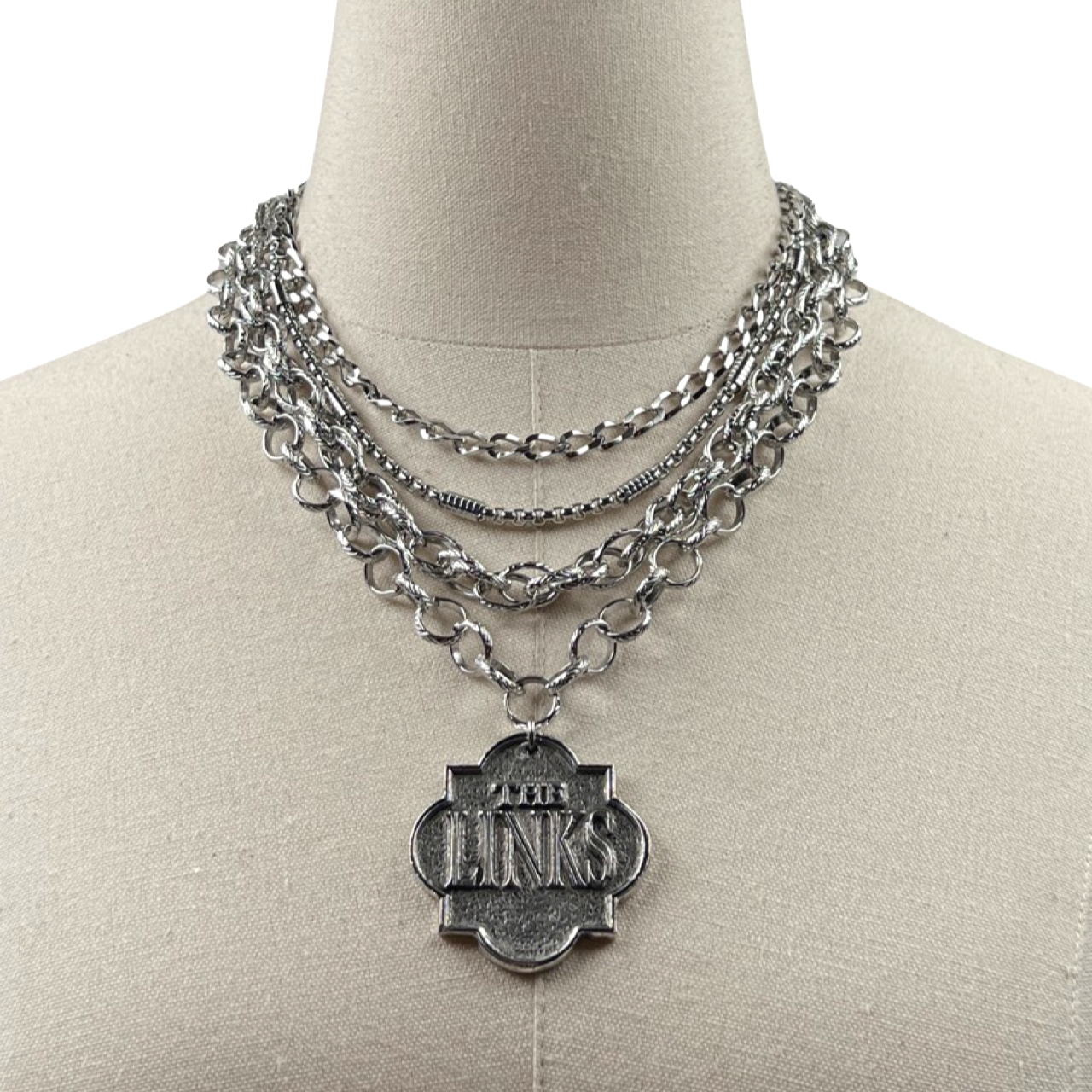 Links Classic Beat Necklace LINKS Necklaces Cerese D, Inc. Shield Silver