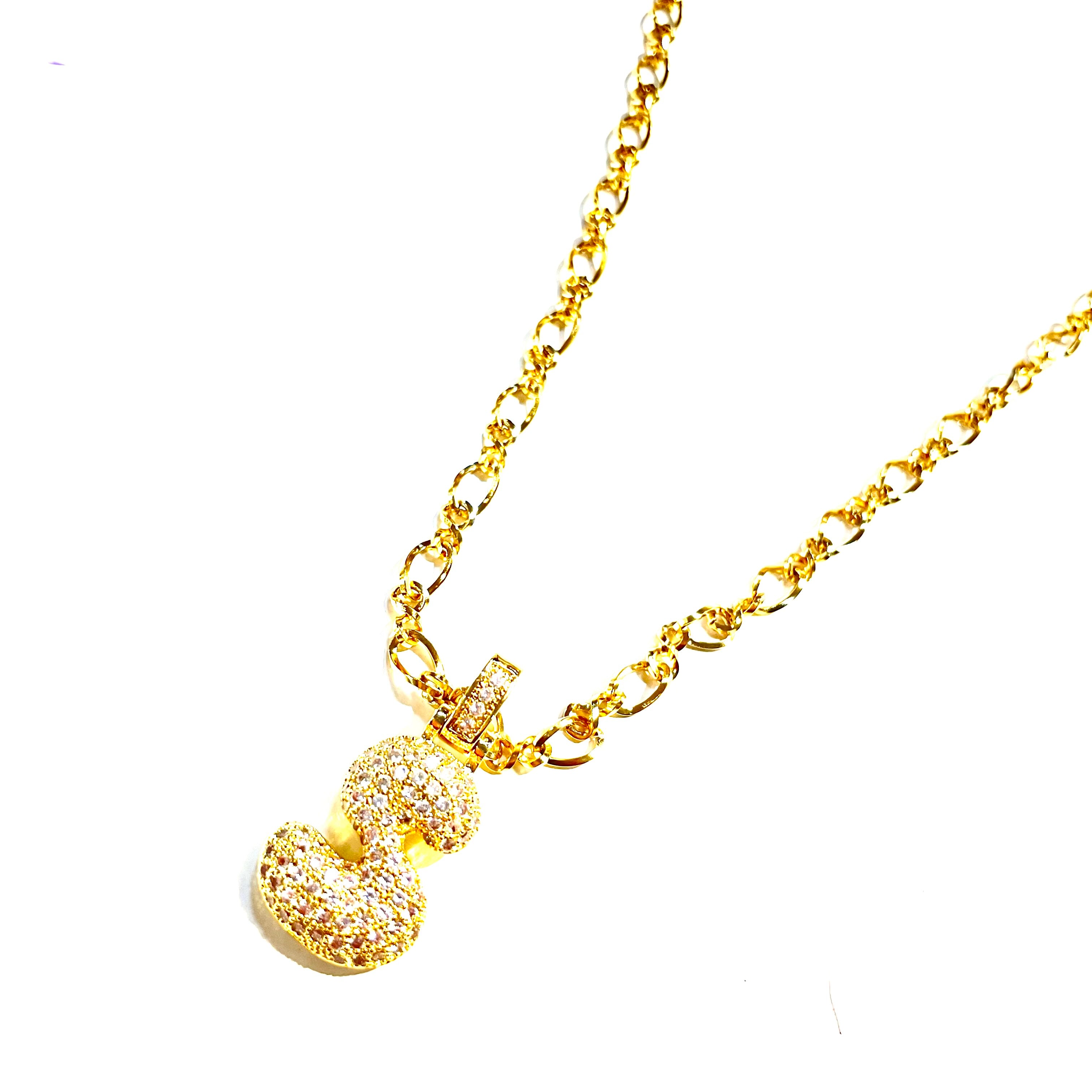 Initial Impression Necklace Necklaces Cerese D, Inc. Gold S
