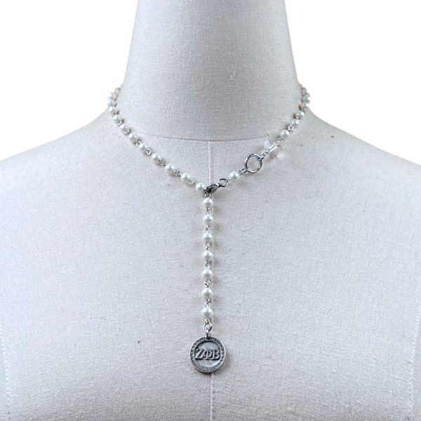 ZETA Refined Madrid Pearl Necklace Zeta Necklace Cerese D, Inc.