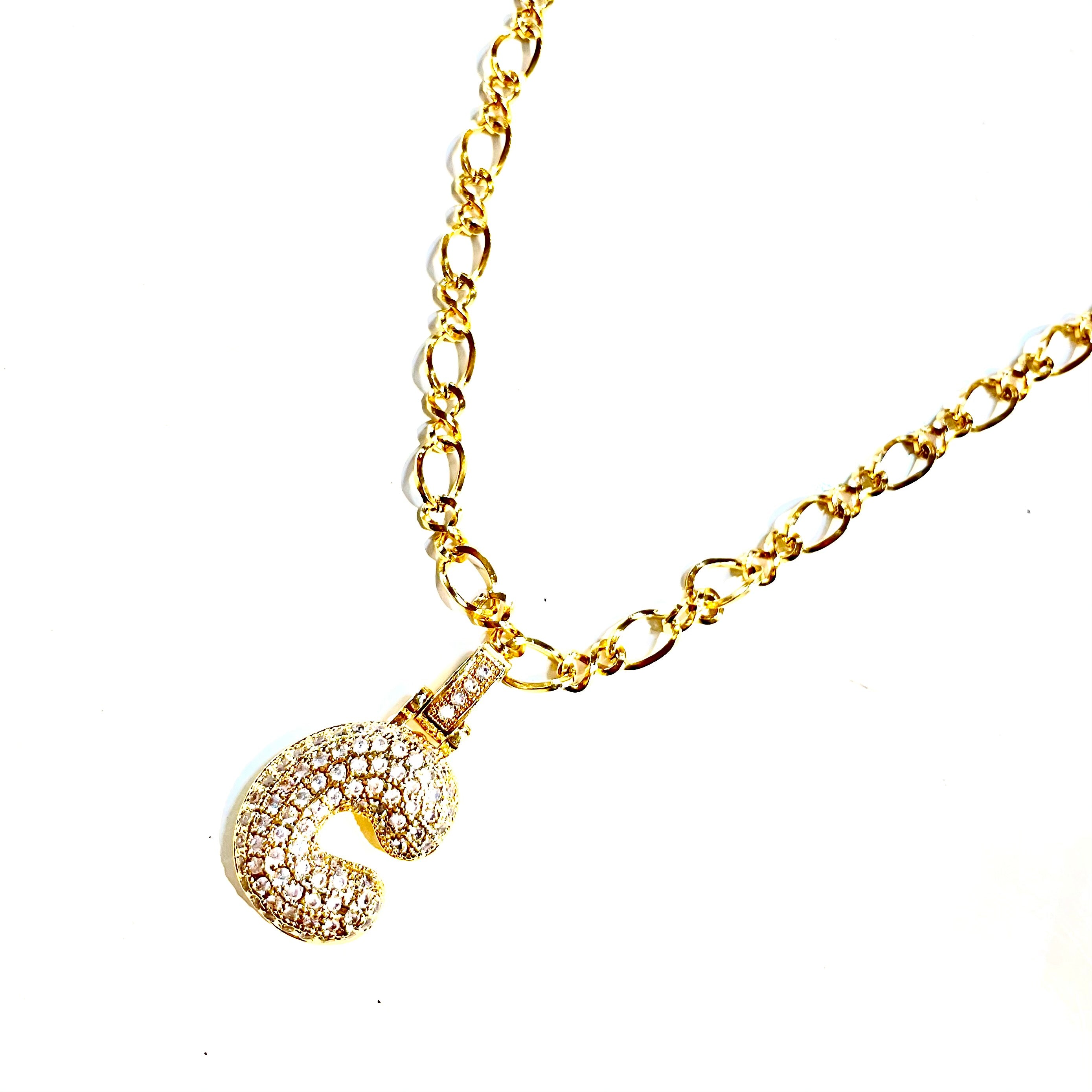 Initial Impression Necklace Necklaces Cerese D, Inc. Gold C