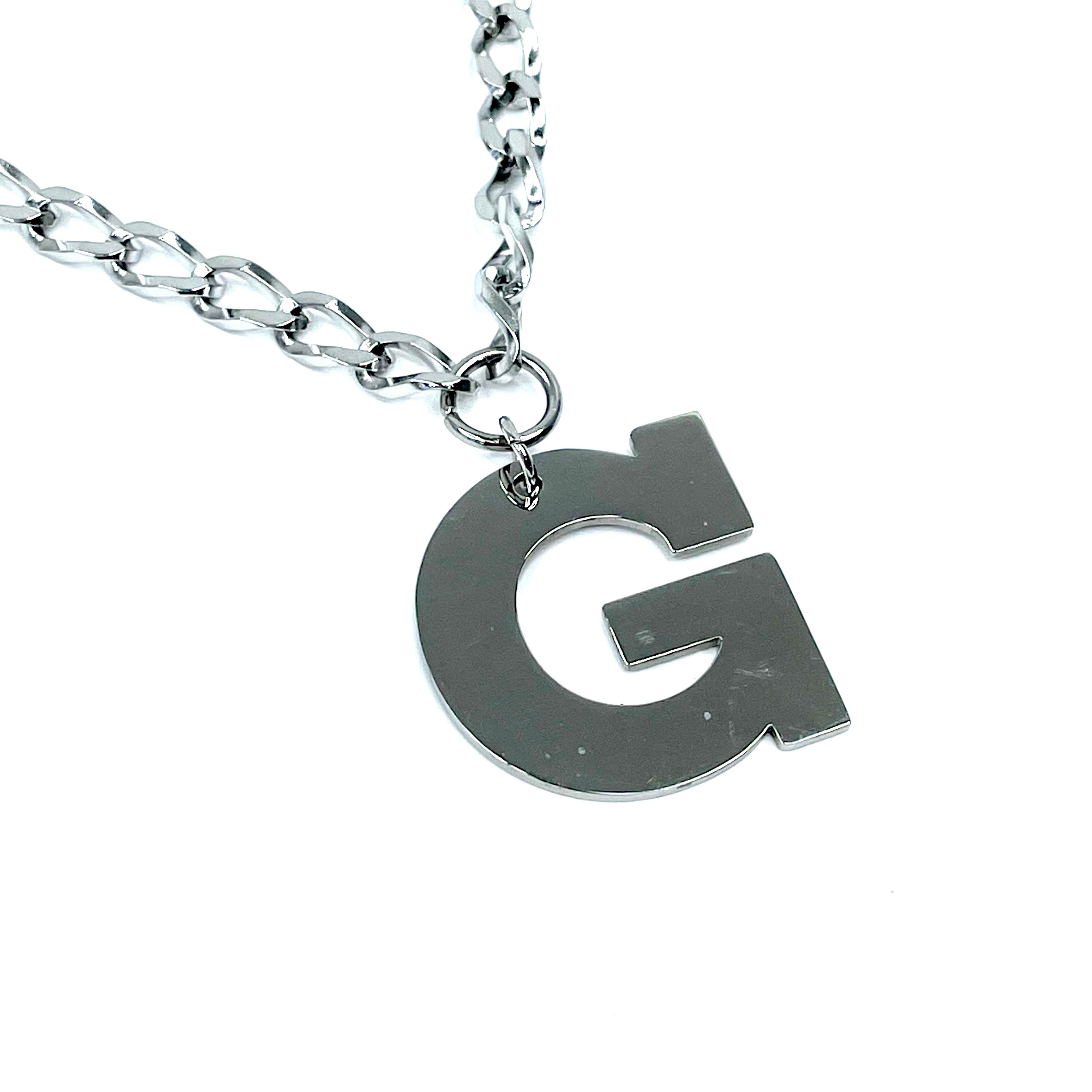 Lettering Legend Necklace Necklaces Cerese D, Inc. Silver G