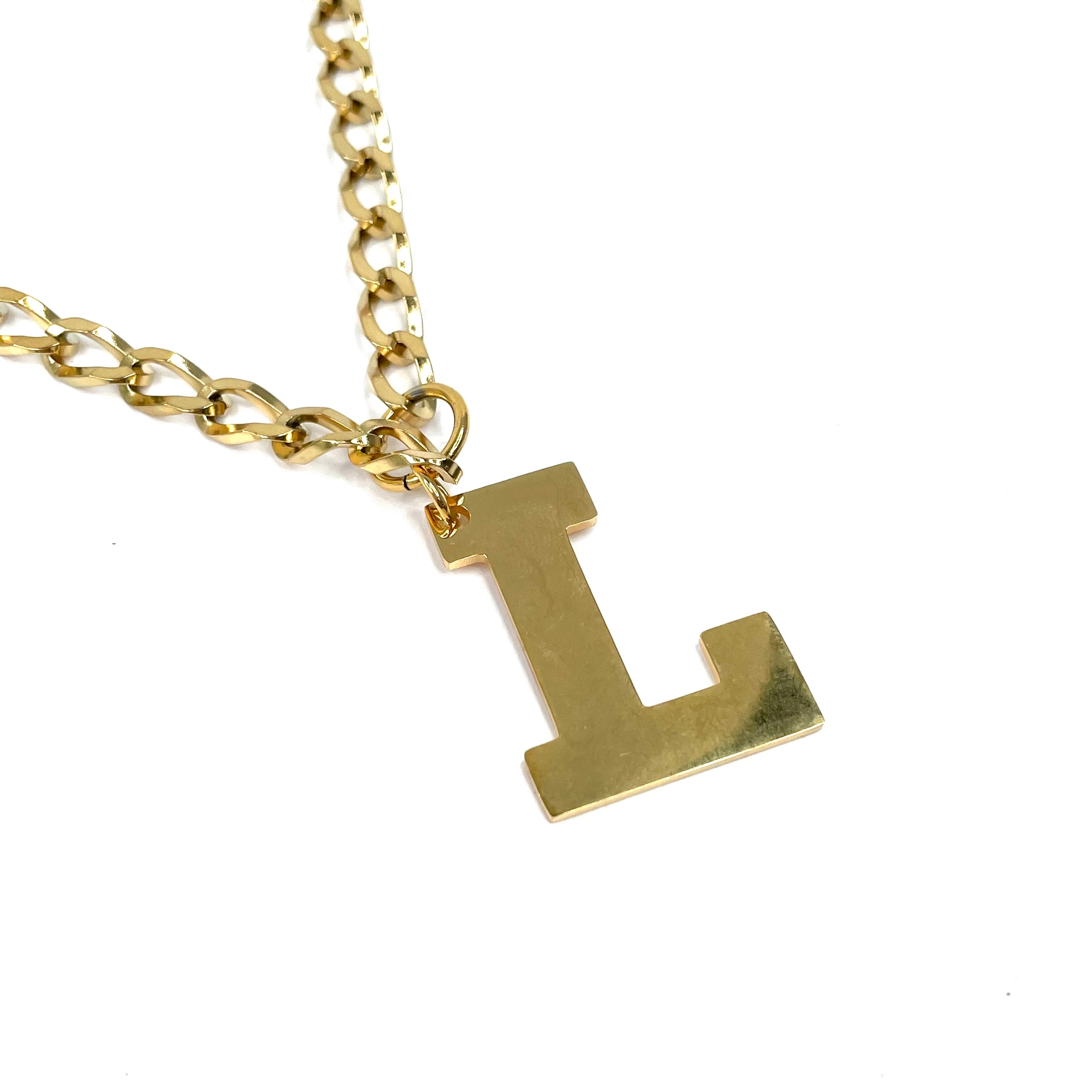 Lettering Legend Necklace Necklaces Cerese D, Inc. Gold L