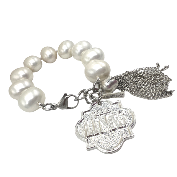Links Classic Pearl Bracelet LINKS Bracelets Cerese D LINKS Shield Silver