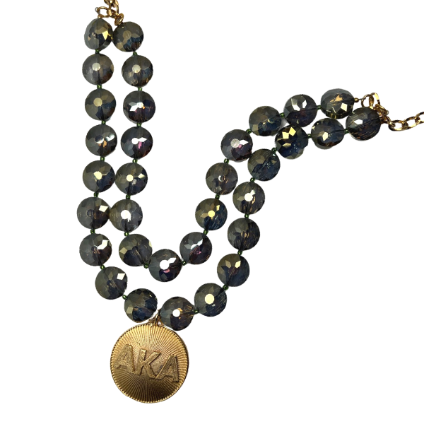 AKA Flor Iridescent Crystal Necklace AKA Necklaces Cerese D, Inc.