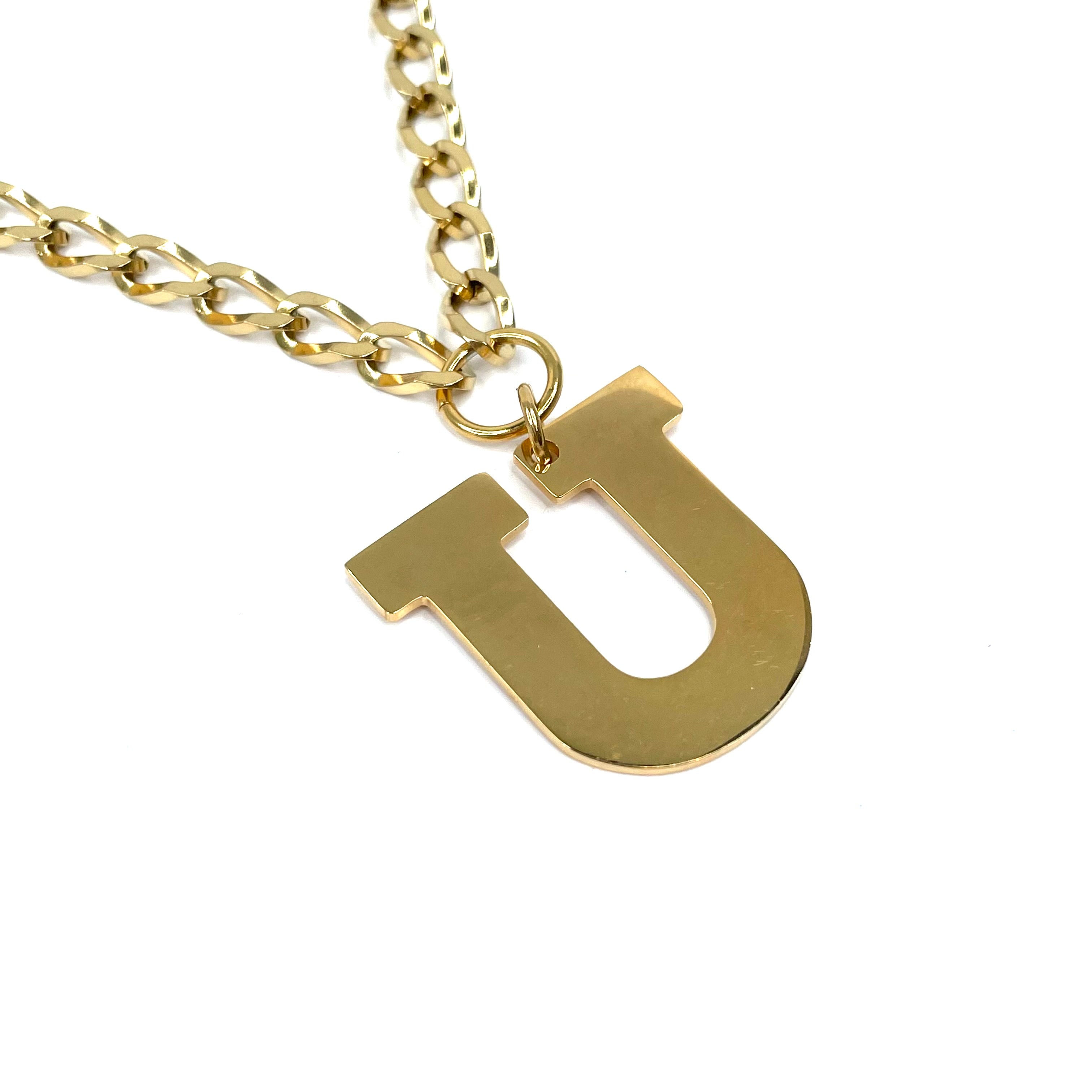 Lettering Legend Necklace Necklaces Cerese D, Inc. Gold U