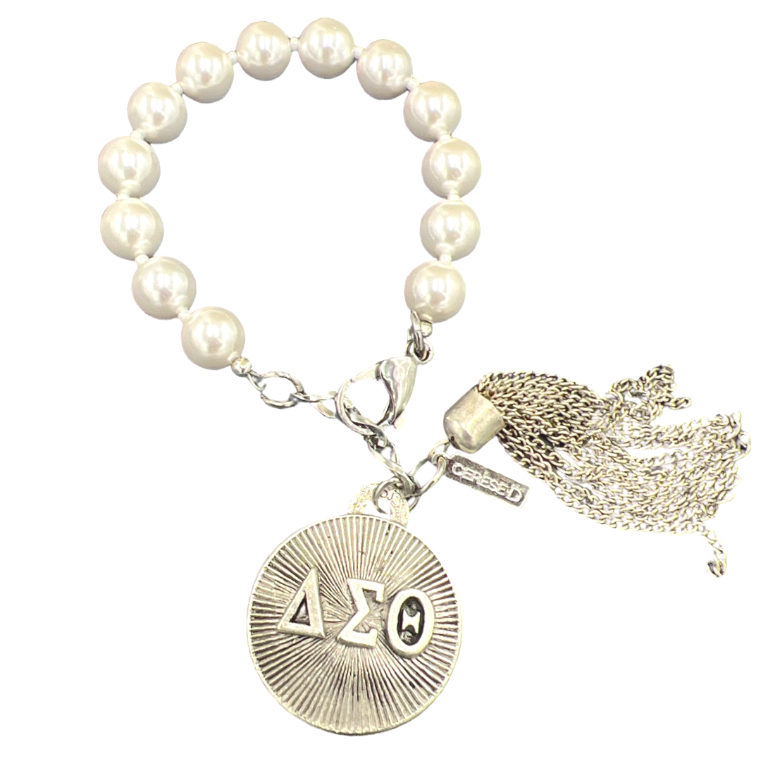 Delta Classic Pearl 10 Bracelet DELTA Bracelets Cerese D Jewelry Silver Radiant