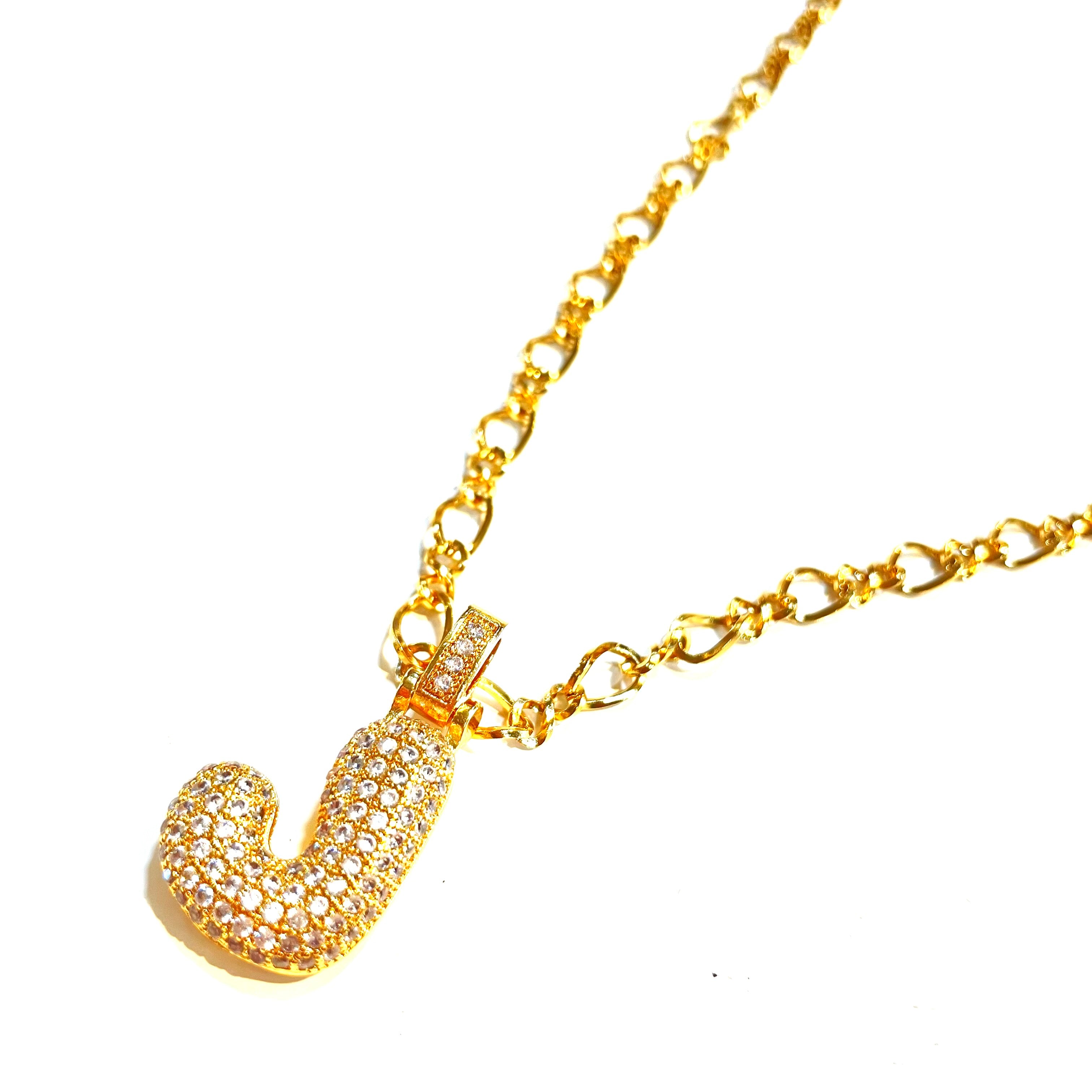 Initial Impression Necklace Necklaces Cerese D, Inc. Gold J