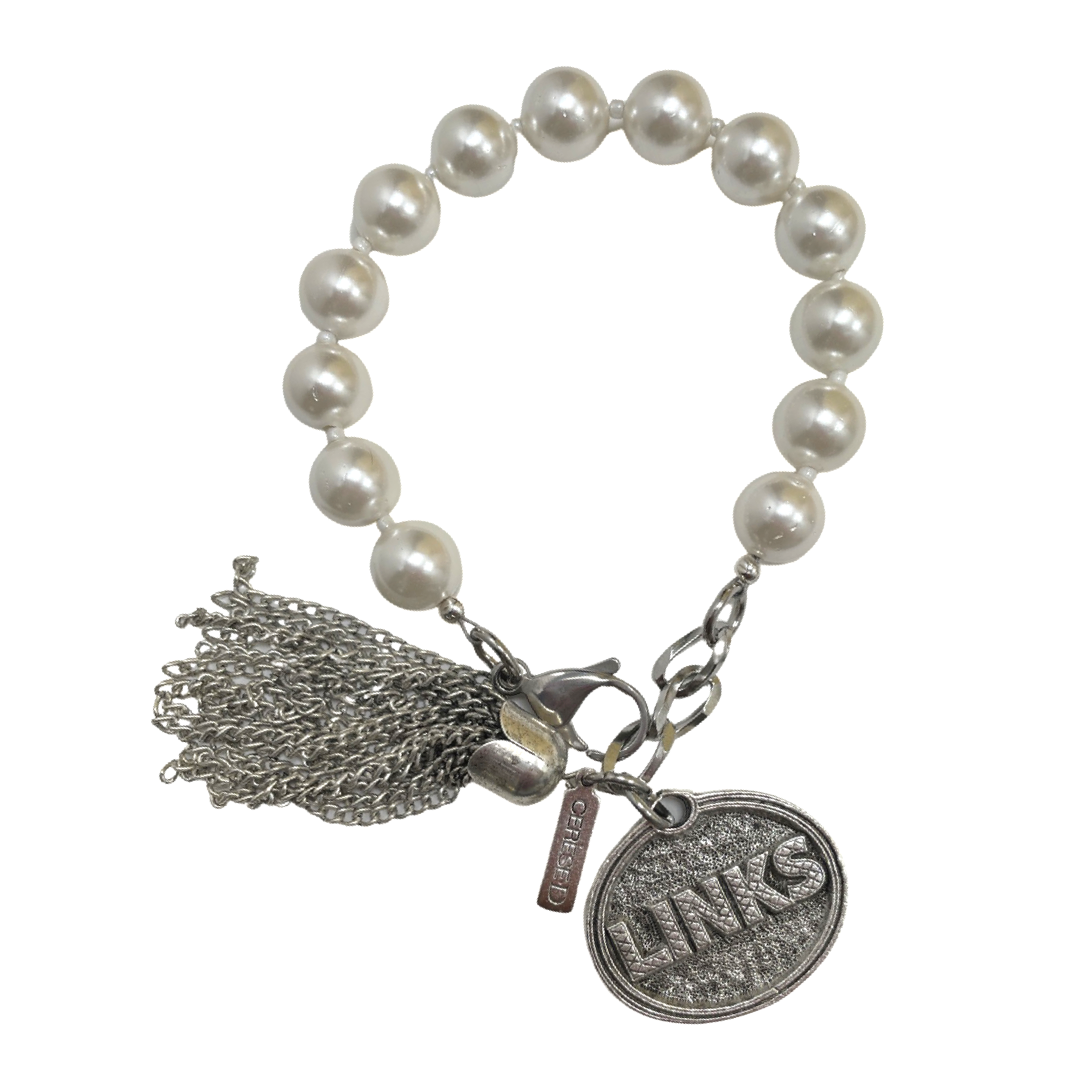 Links Classic Pearl 10 Bracelet LINKS Bracelets Cerese D Jewelry Silver Oval