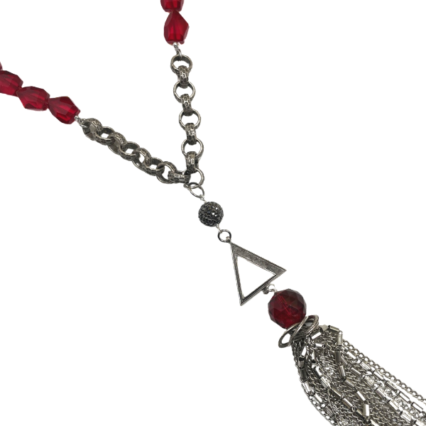 Delta Dear Tassel Chain Necklace DELTA Necklaces Cerese D, Inc. Option B