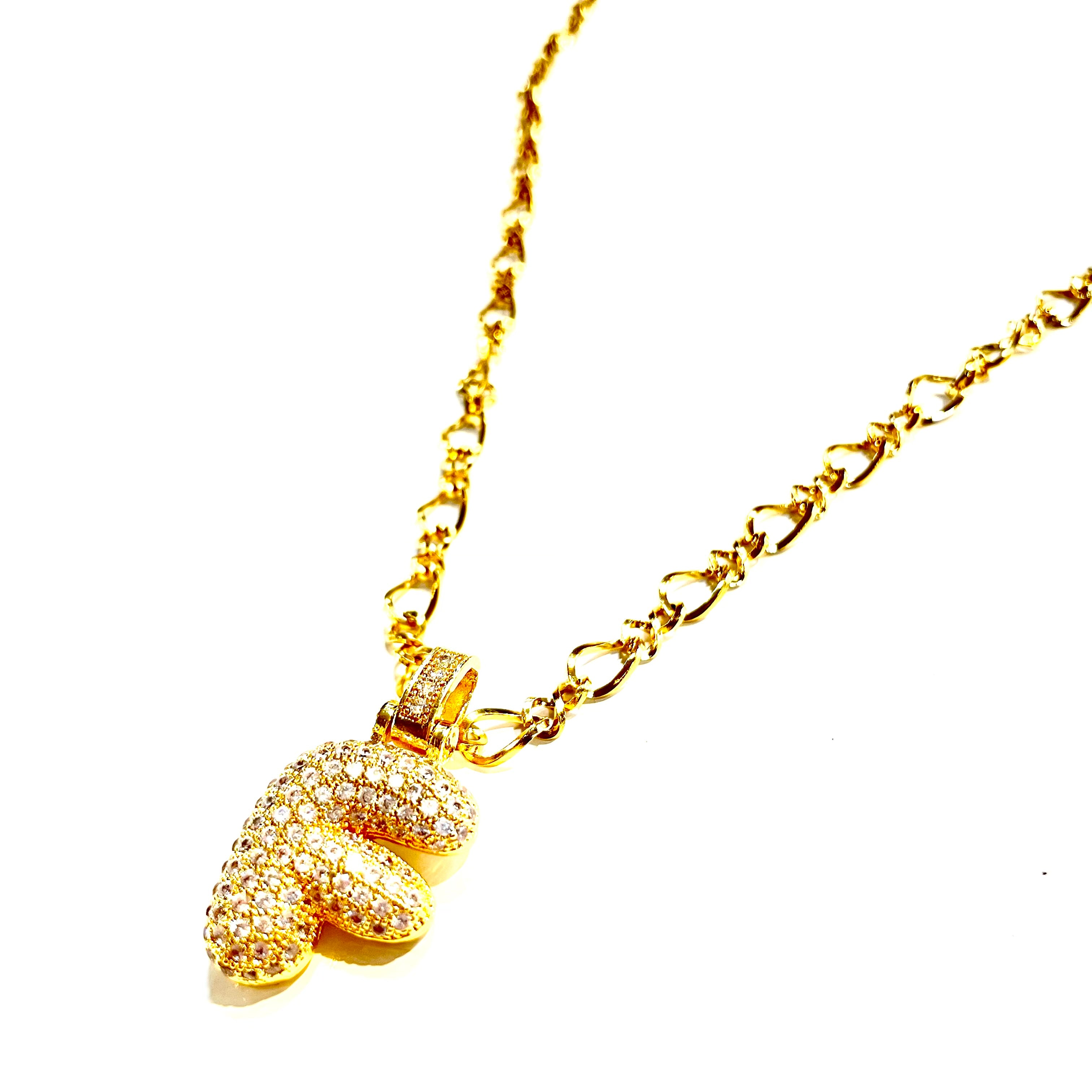 Initial Impression Necklace Necklaces Cerese D, Inc. Gold F