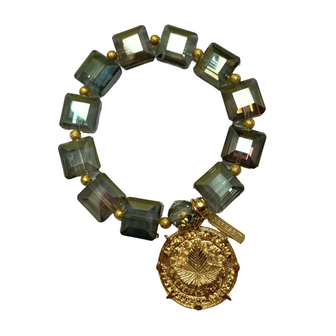 AKA Green Stream Bracelet AKA Bracelets Cerese D, Inc. Gold