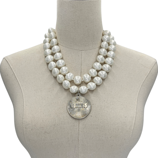 Links Classic Pearl Double Necklace LINKS Necklaces Cerese D Silver Radiant
