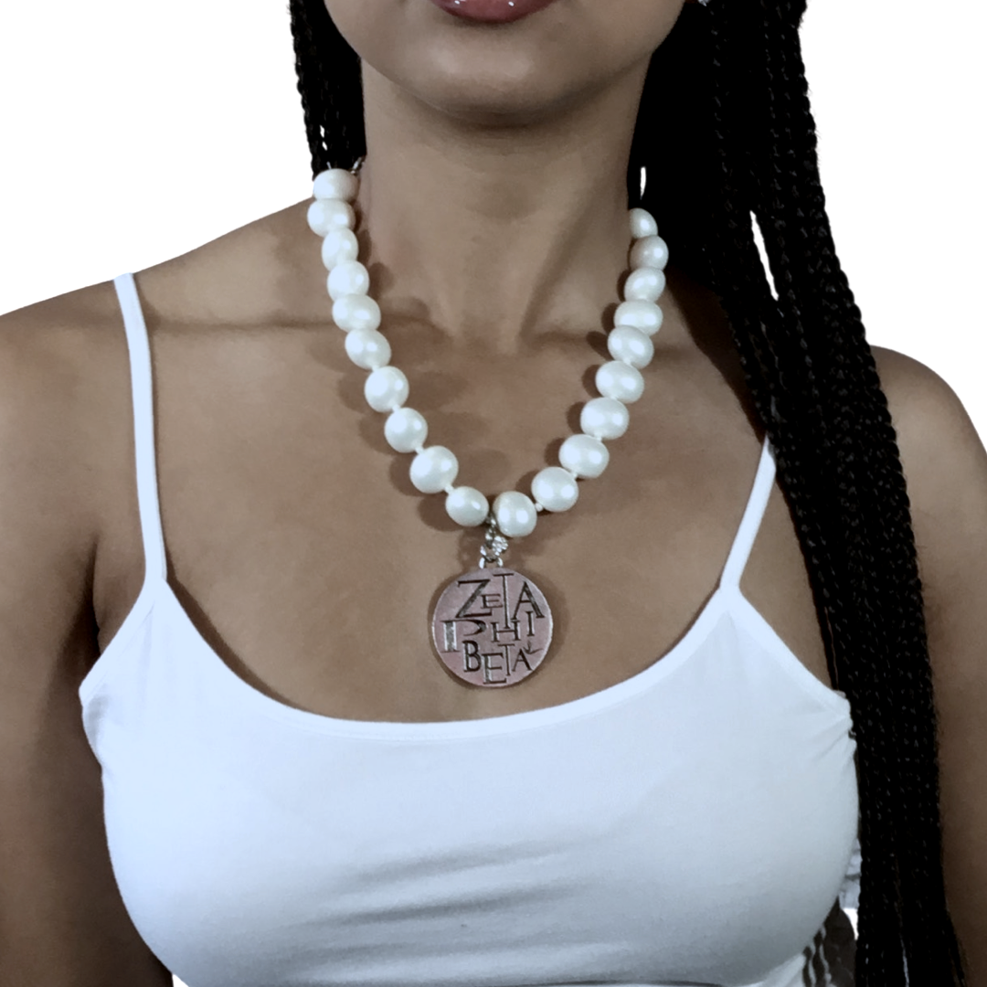 Zeta Classic Pearl Single Necklace Zeta Necklace Cerese D Jewelry