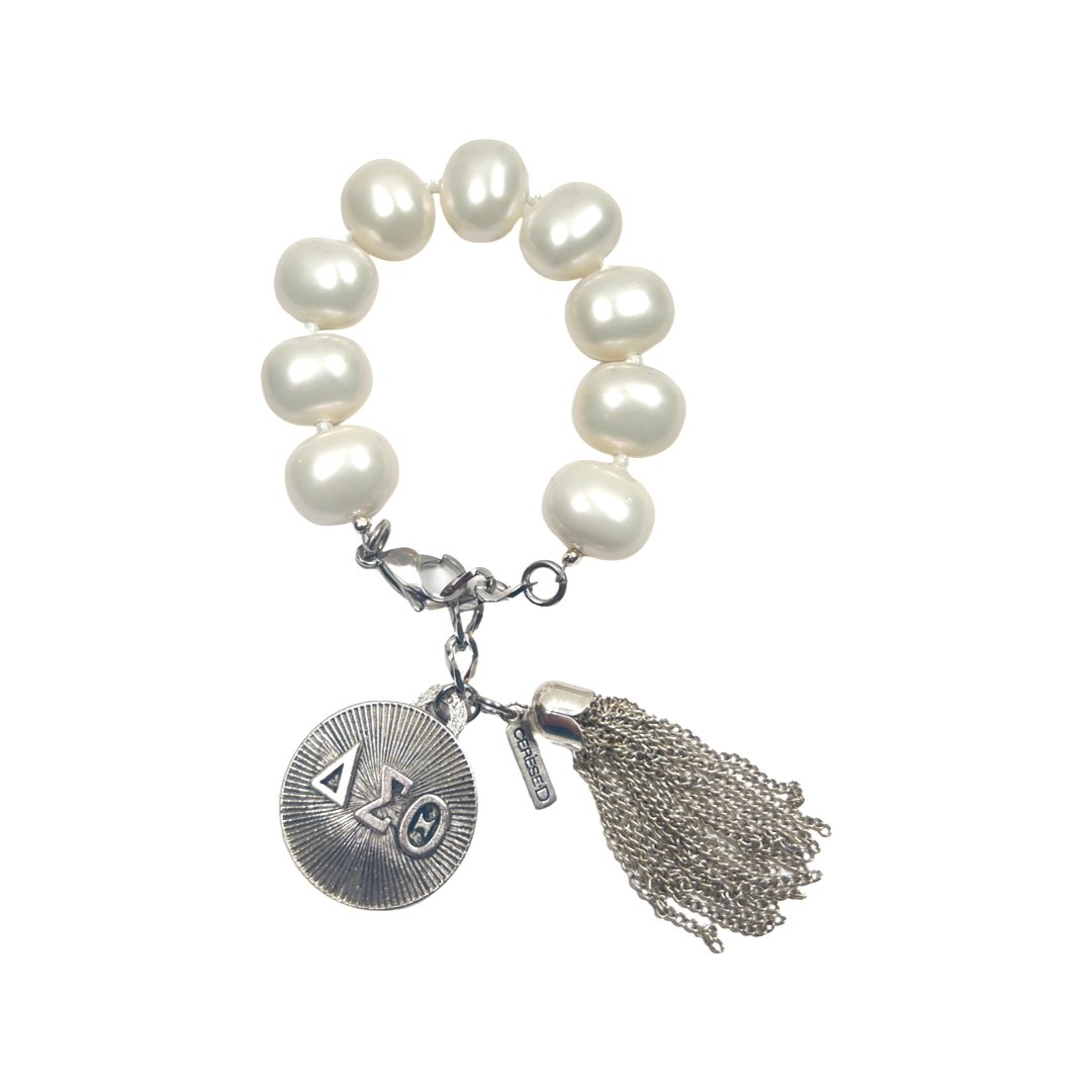 Delta Classic Pearl Bracelet DELTA Bracelets Cerese D Jewelry Silver Radiant