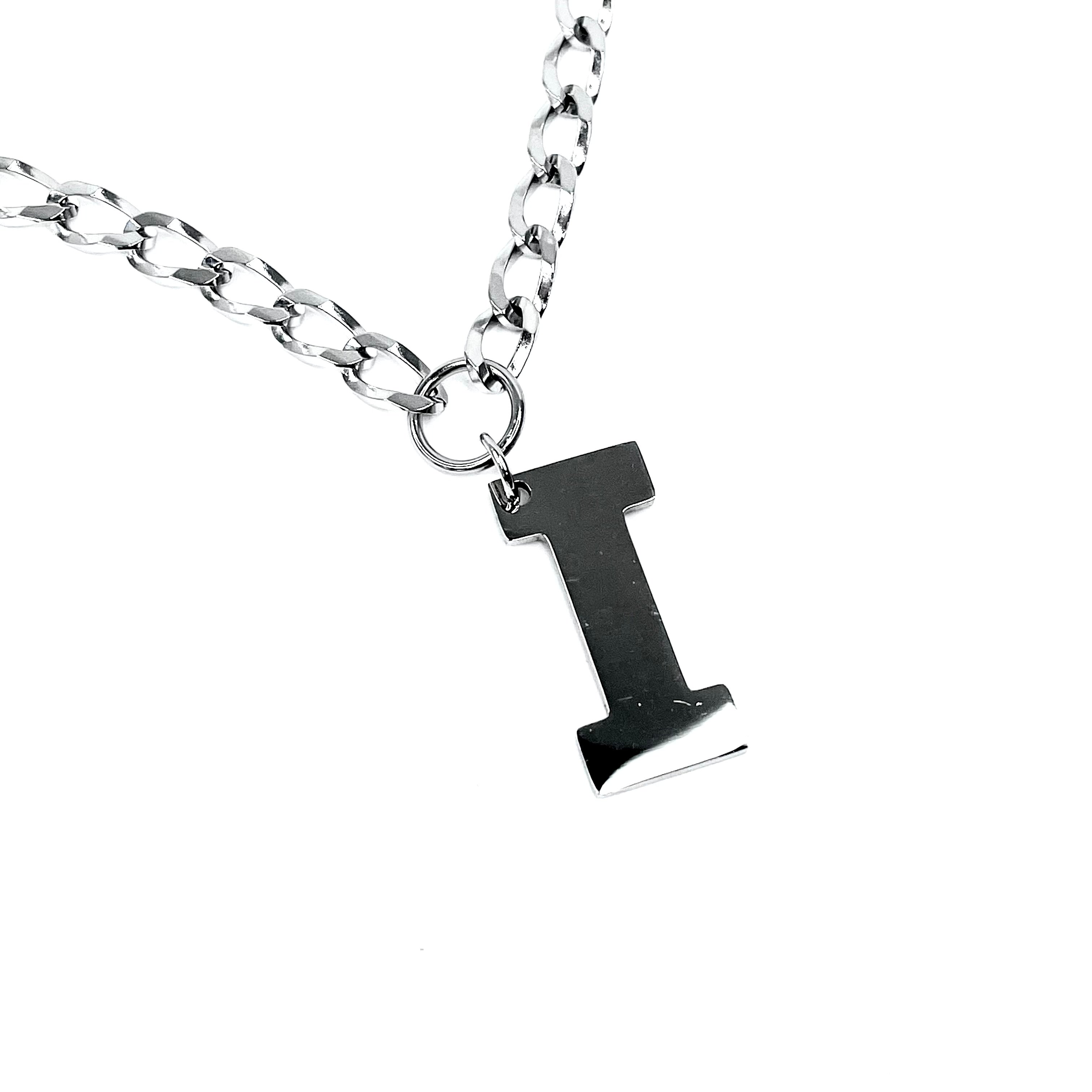 Lettering Legend Necklace Necklaces Cerese D, Inc. Silver I