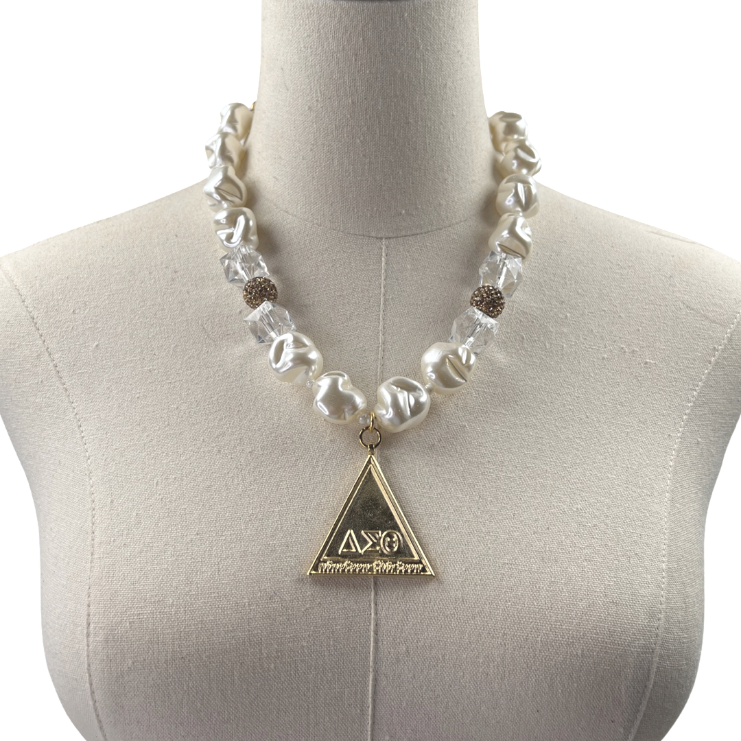 Delta Pillow Necklace DELTA Necklaces Cerese D, Inc. Gold