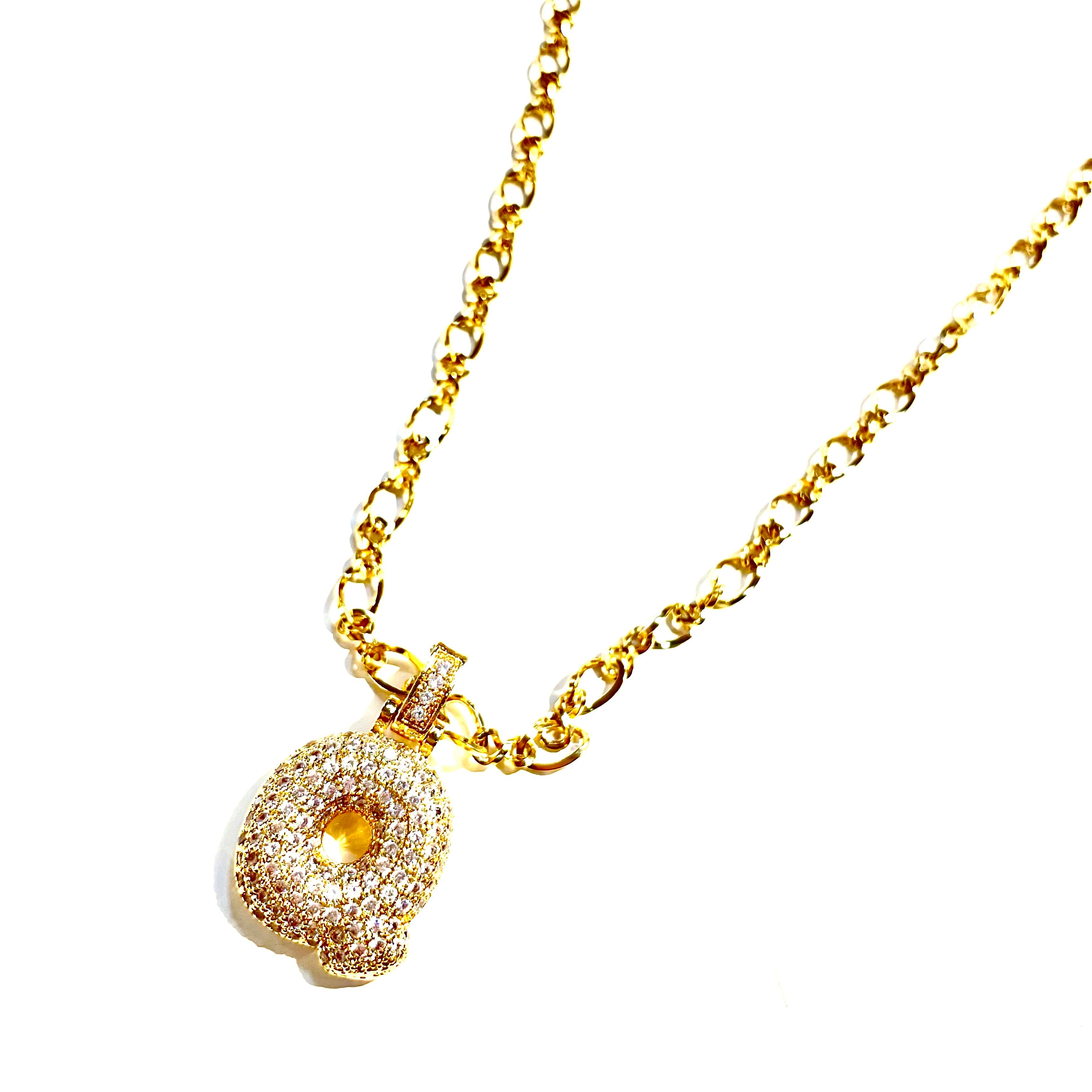 Initial Impression Necklace Necklaces Cerese D, Inc. Gold Q