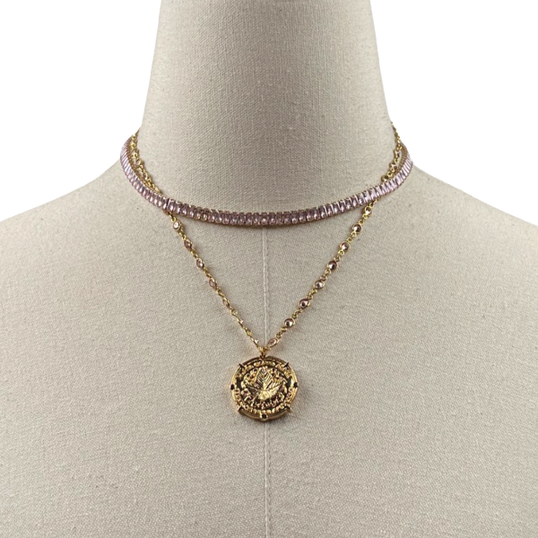 AKA Crystal Tennis Necklace Set AKA Necklaces Cerese D, Inc.