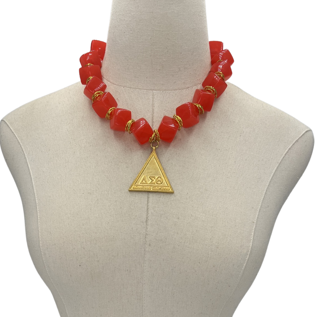 Delta Neon Necklace Delta Necklace Cerese D, Inc. Gold