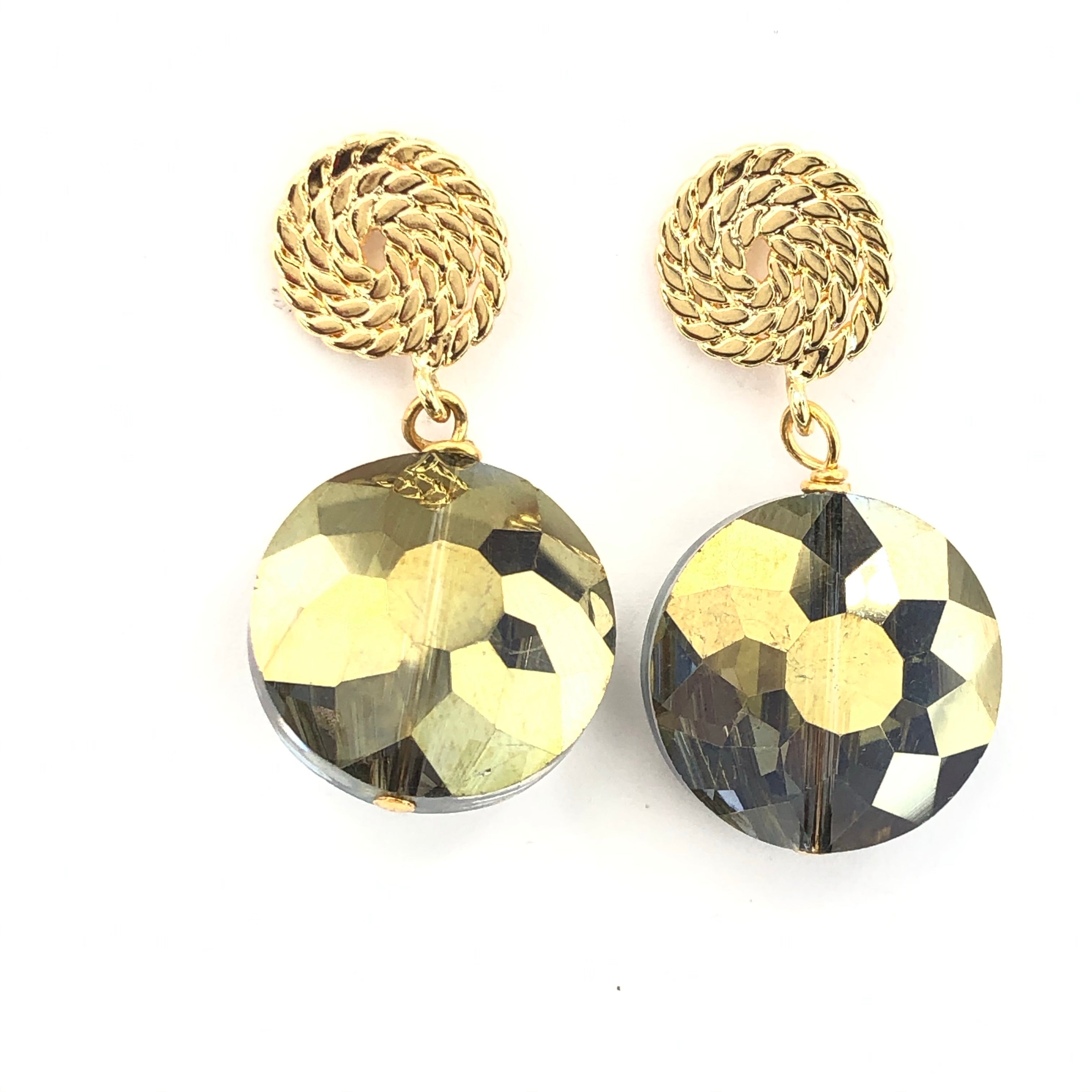 Bee's Knees Earrings Earrings Cerese D, Inc. Gold