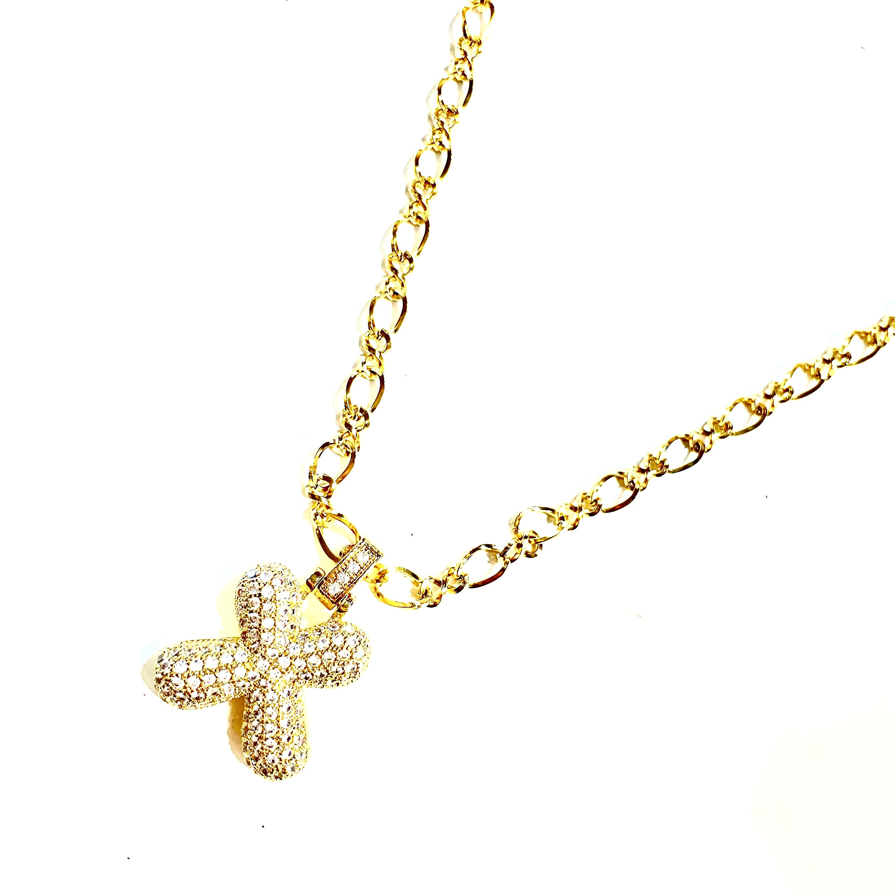 Initial Impression Necklace Necklaces Cerese D, Inc. Gold X